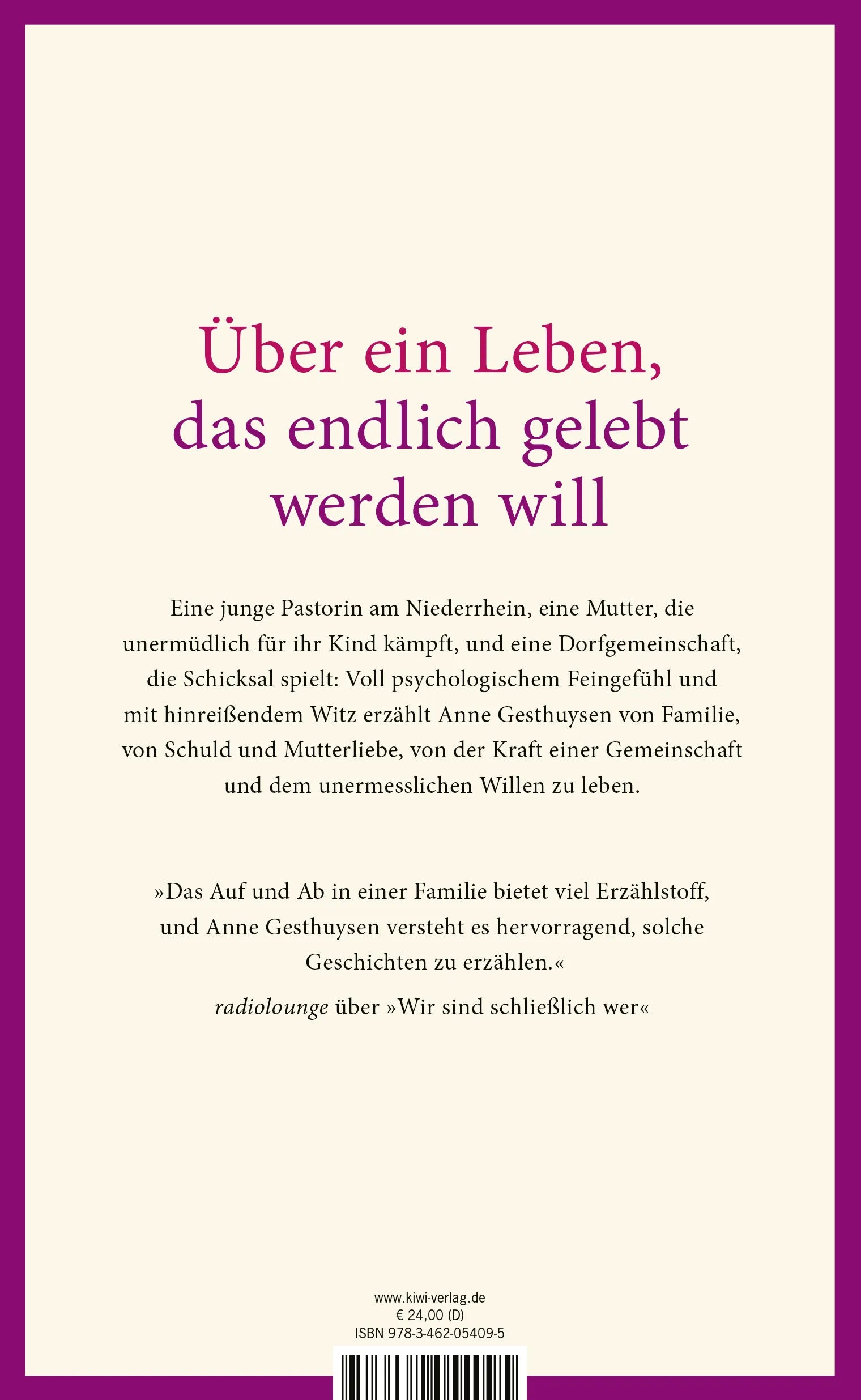 Buchrückseite von 'Vielleicht hat das Leben Besseres vor' mit Klappentext - Gebundene Ausgabe