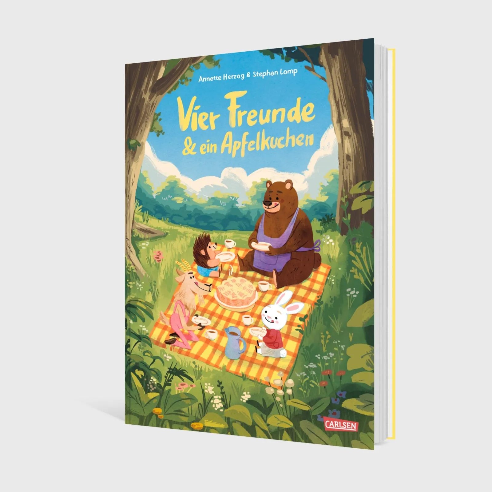 Produktansicht: Vier Freunde und ein Apfelkuchen (Gebundene Ausgabe)