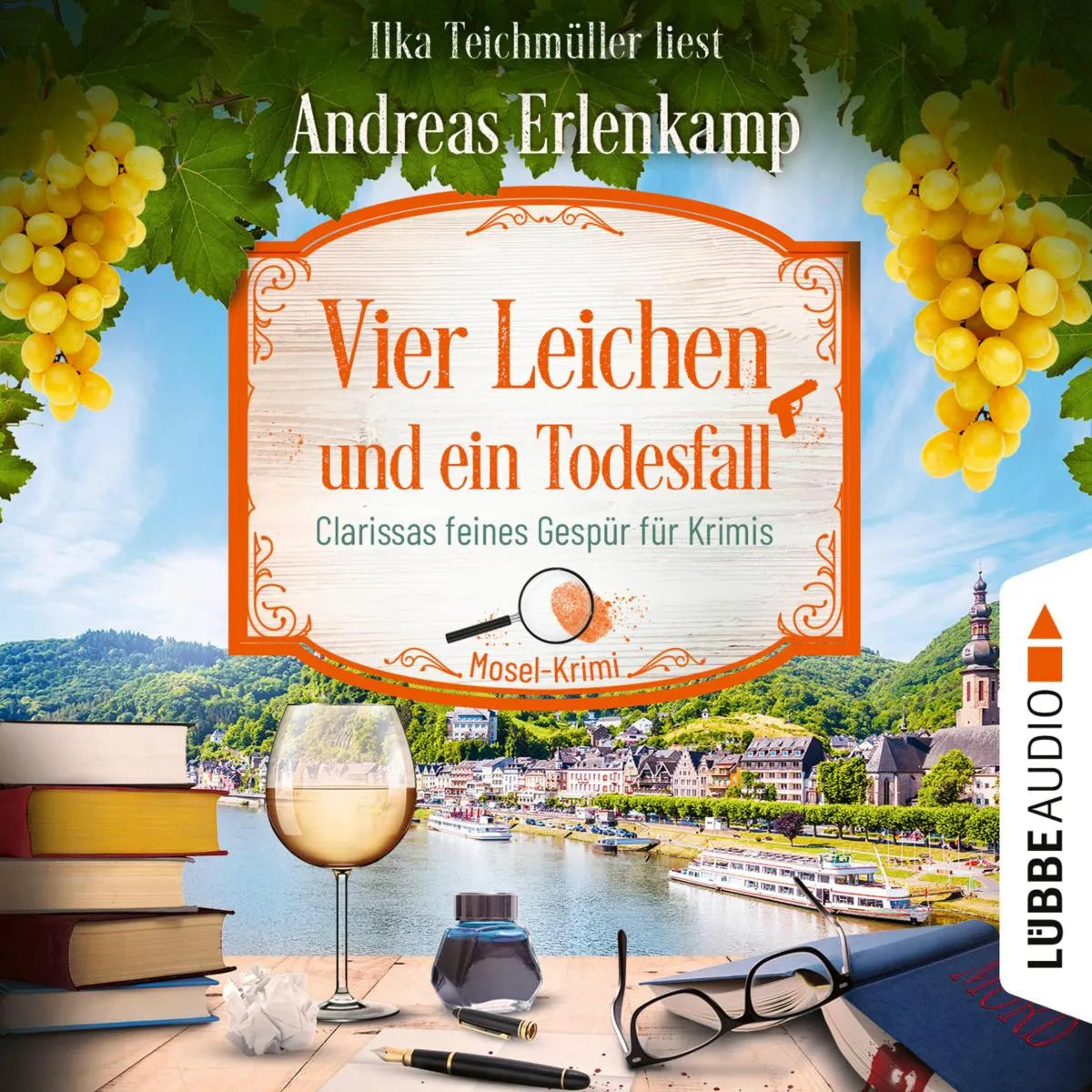 Cover: Vier Leichen und ein Todesfall - Clarissas feines Gespür für Krimis (Hörbuch Download) von Andreas Erlenkamp