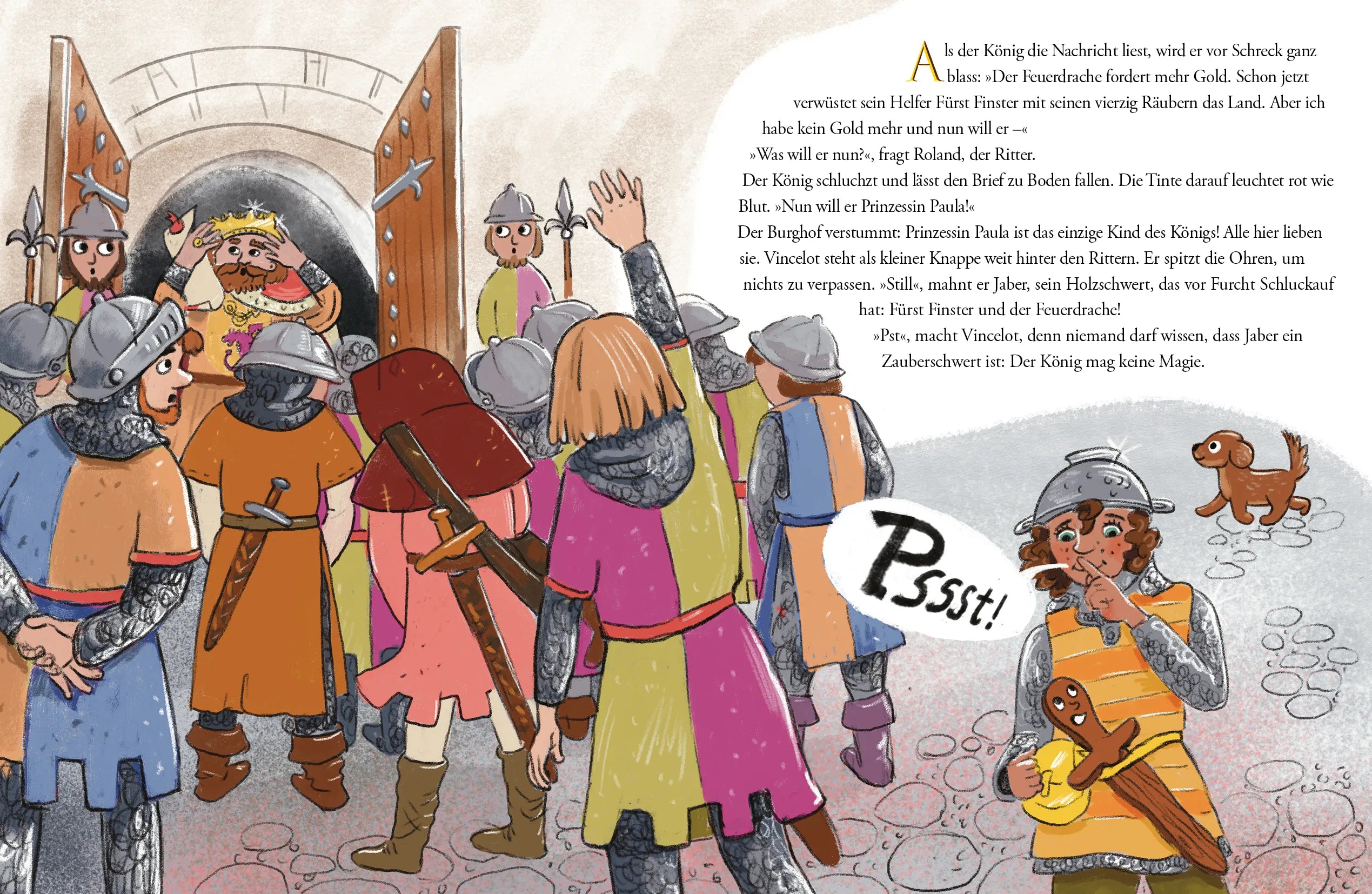 Innenansicht von 'Vincelot und der Feuerdrache' - Gebundene Ausgabe