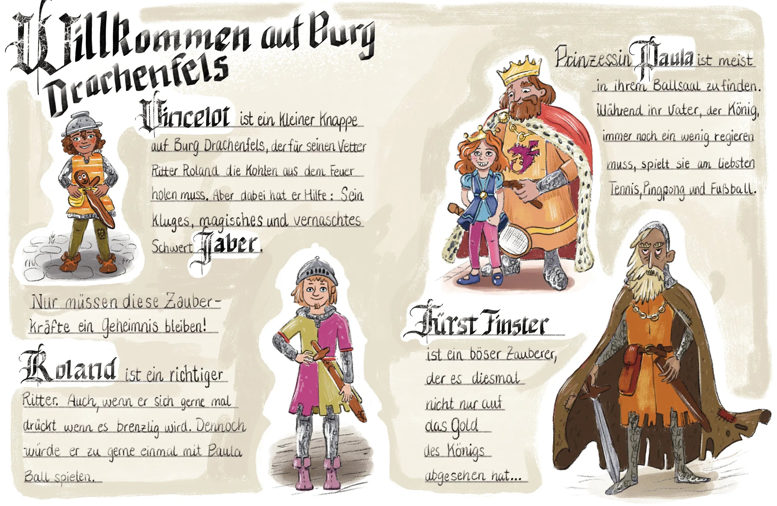 Innenansicht von 'Vincelot und der Feuerdrache' - Gebundene Ausgabe