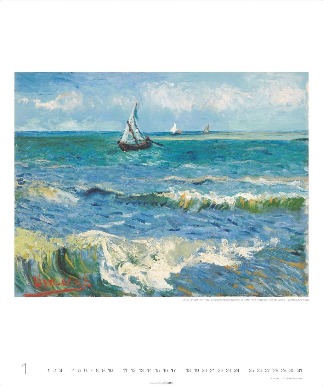 Vincent van Gogh Edition Kalender 2027 – Ansicht