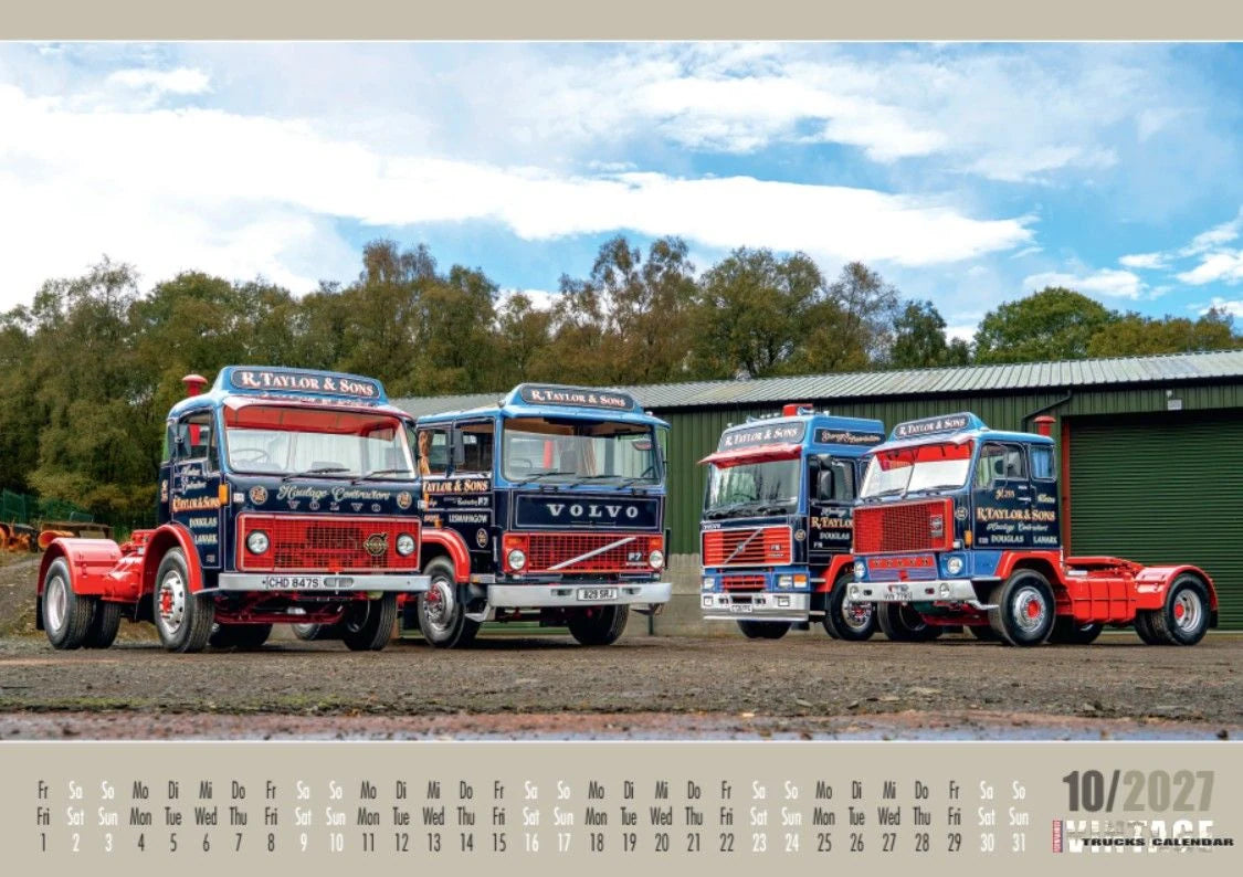 Vintage Trucks Kalender 2027 – Ansicht