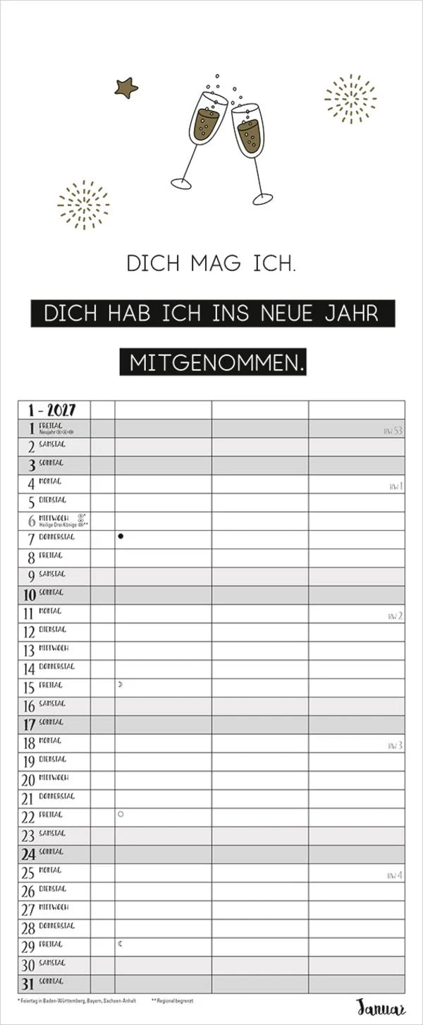 Visual Words Timer für 2 2027 – Ansicht