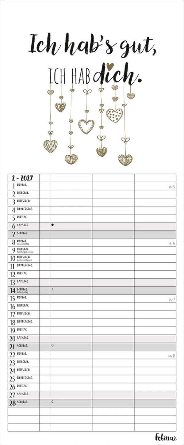 Visual Words Timer für 2 2027 – Ansicht