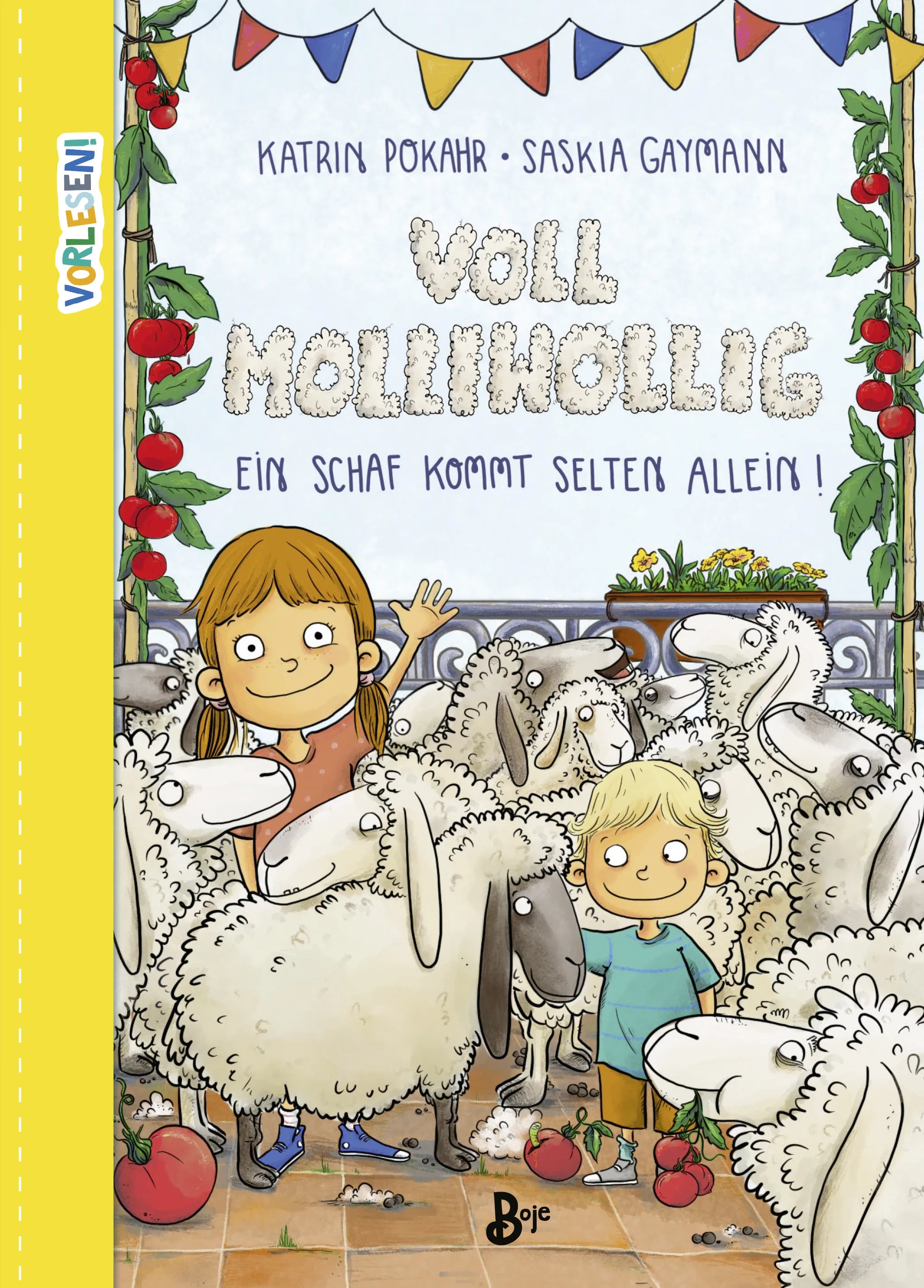 Buchcover von 'Voll molliwollig! Ein Schaf kommt selten allein' - Gebundene Ausgabe von Katrin Pokahr