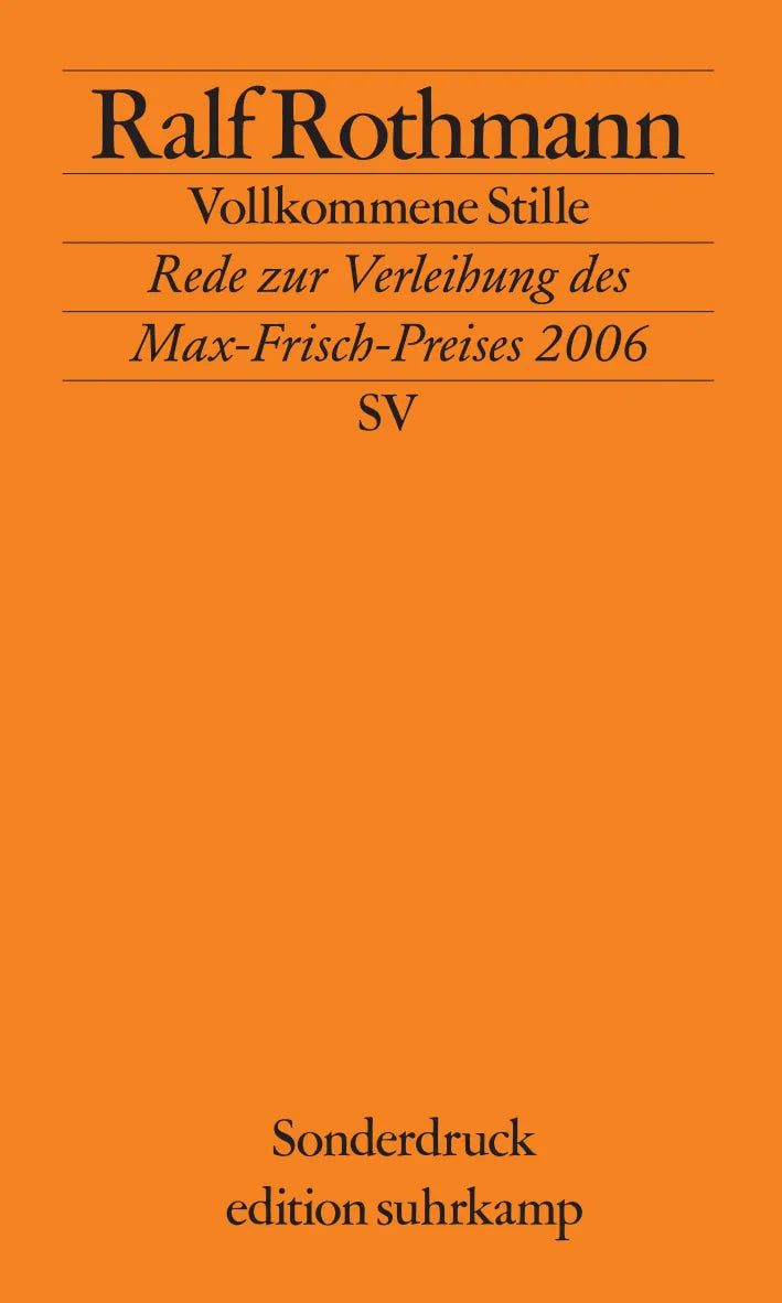 Buchcover von 'Vollkommene Stille' - Taschenbuch von Ralf Rothmann