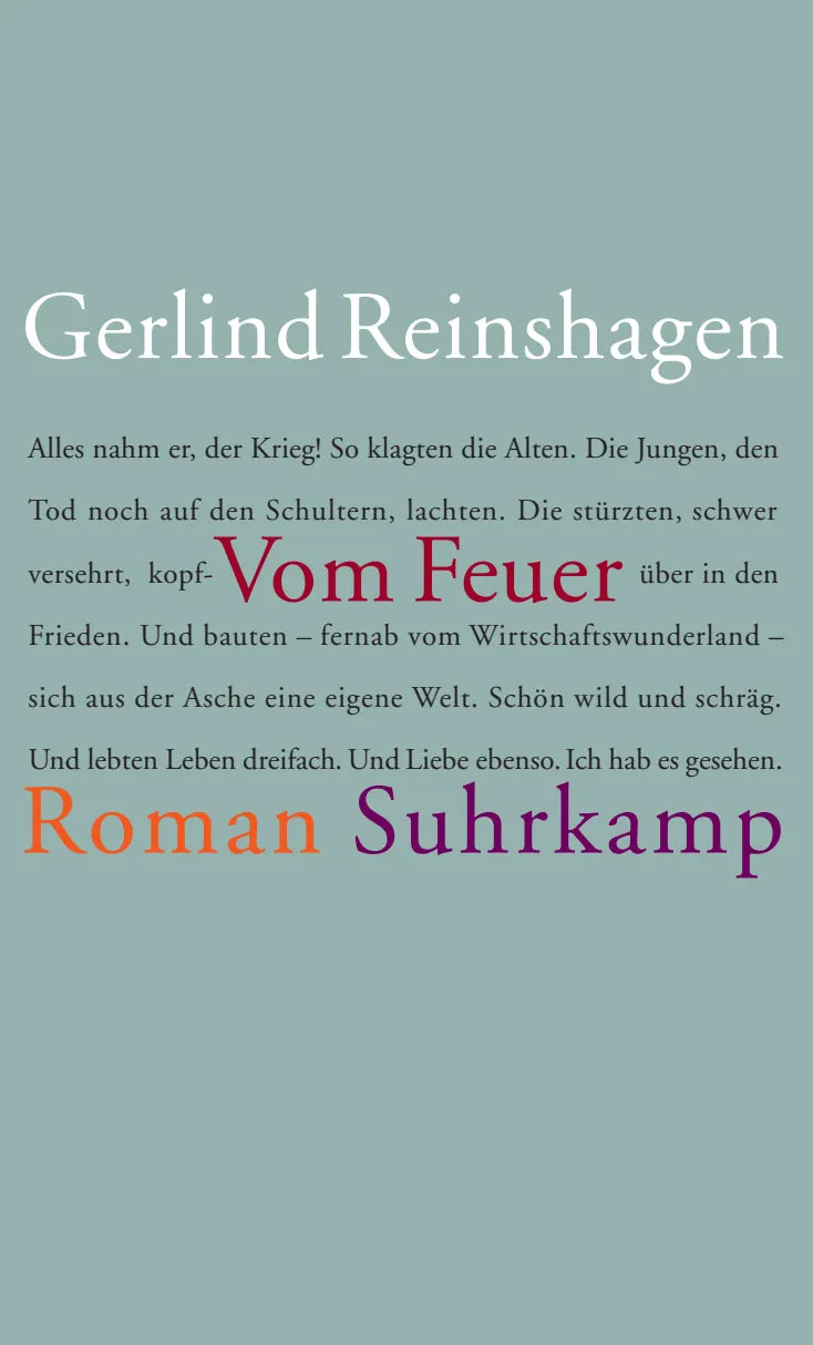 Buchcover von 'Vom Feuer' - Gebundene Ausgabe von Gerlind Reinshagen
