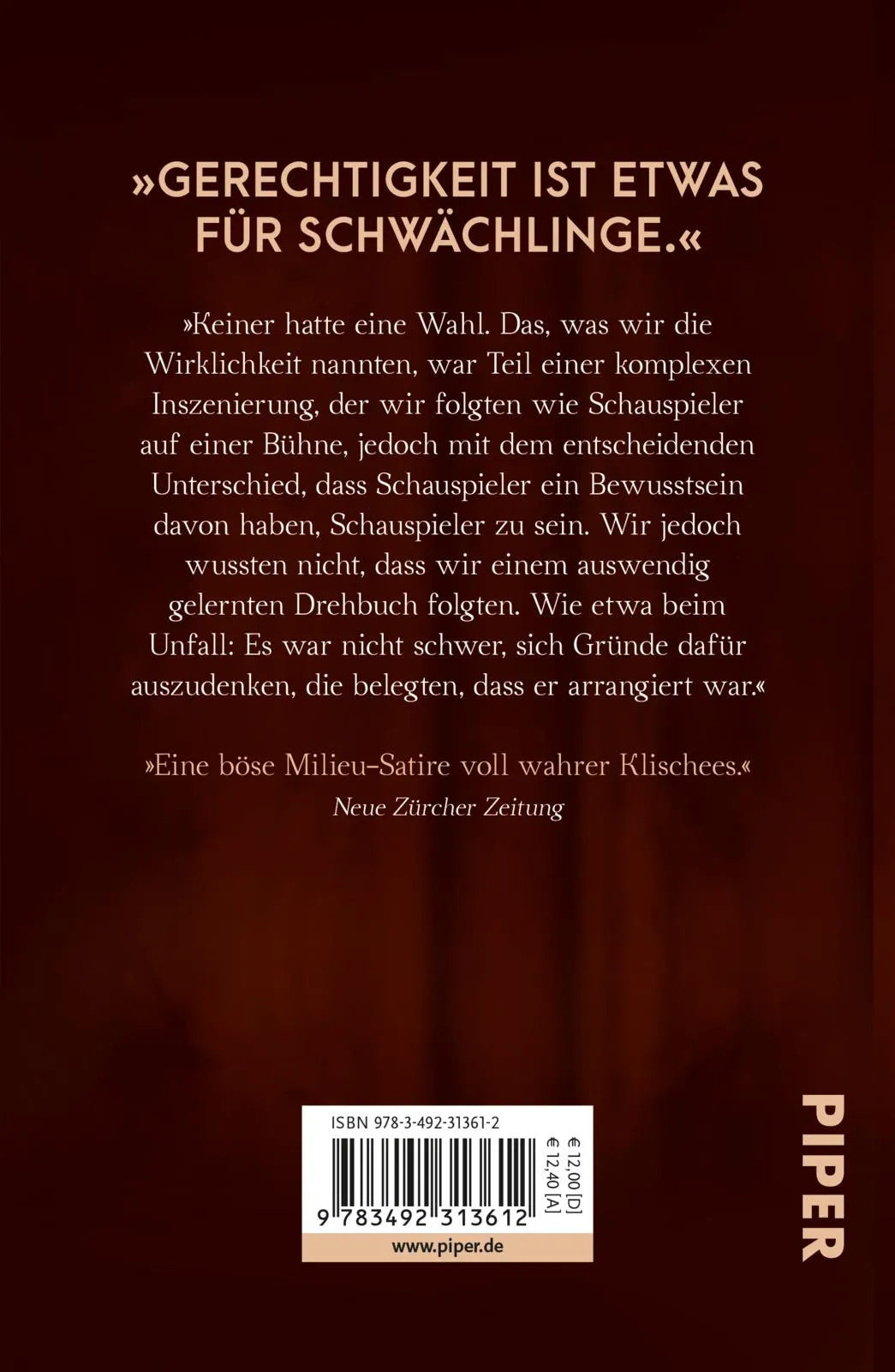 Buchrückseite von 'Vom Geist der Gesetze' mit Klappentext - Taschenbuch
