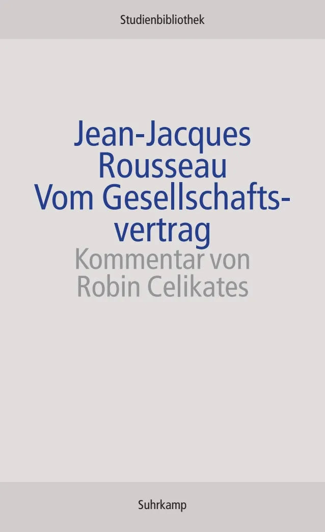 Buchcover von 'Vom Gesellschaftsvertrag' - Taschenbuch von Jean-Jacques Rousseau