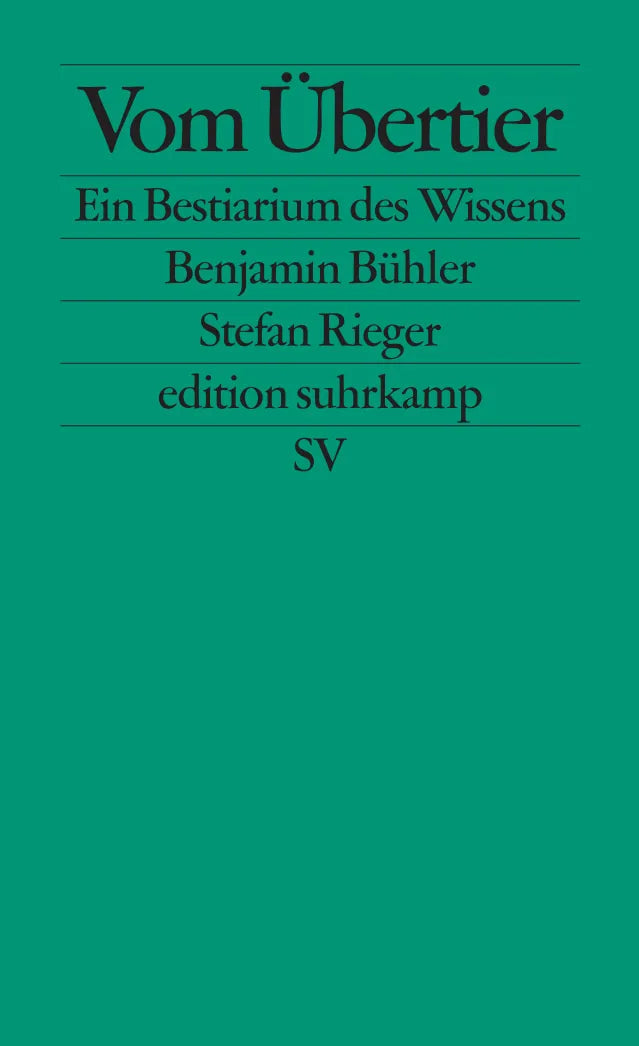 Buchcover von 'Vom Übertier' - Taschenbuch von Benjamin Bühler