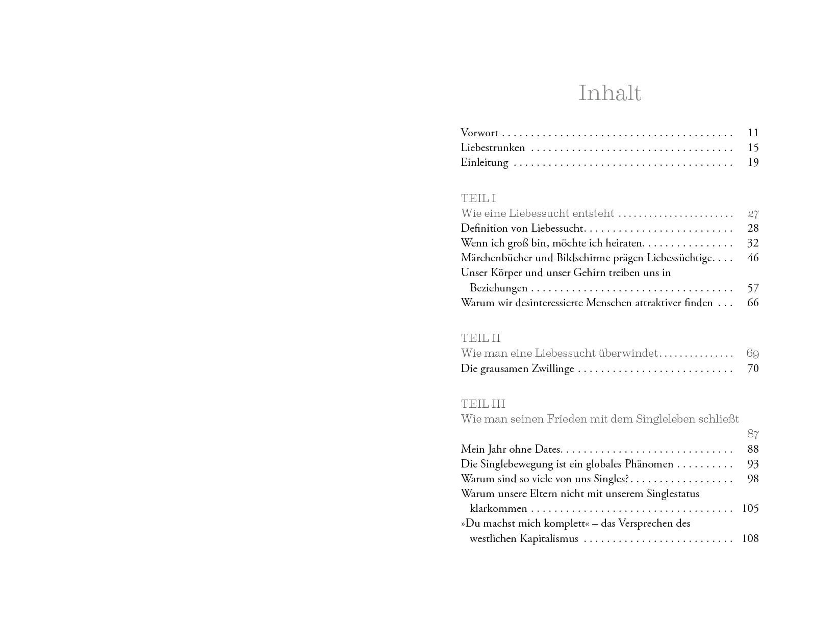 Innenansicht von 'Vom unerwarteten Vergnügen, Single zu sein' - Taschenbuch