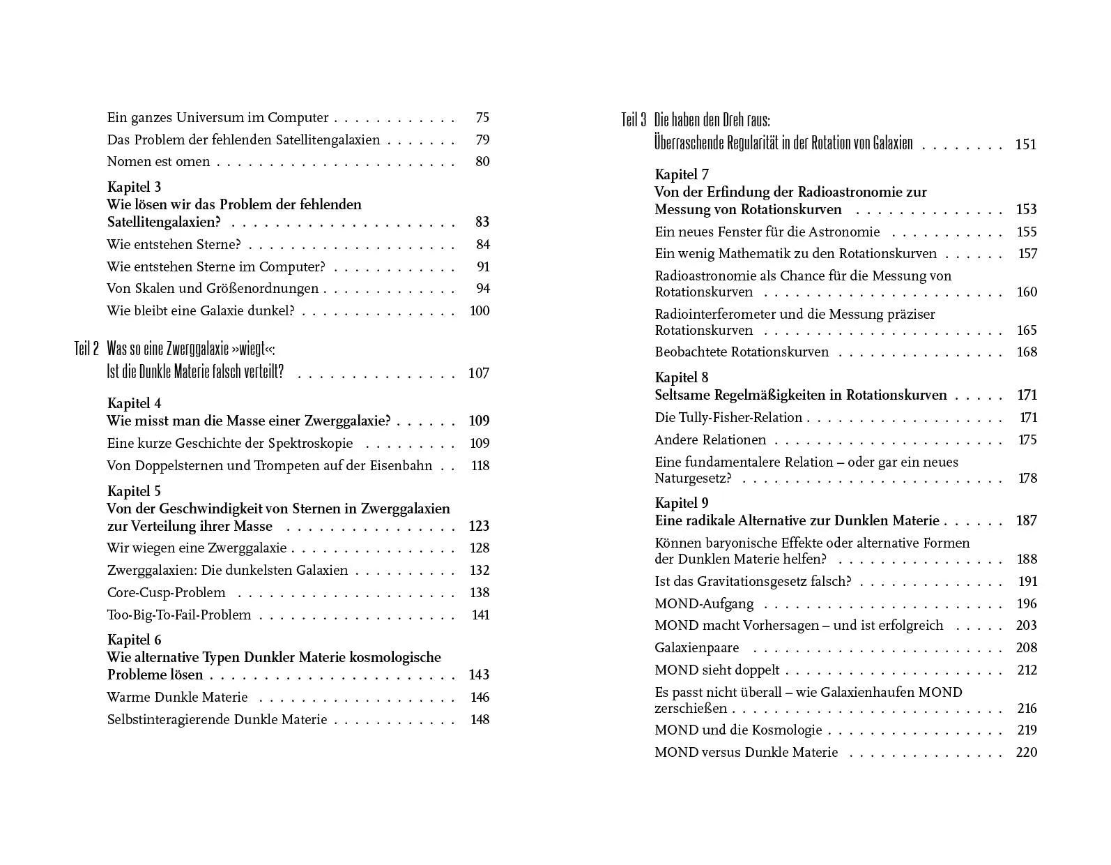 Innenansicht von 'Von tanzenden Galaxien, Dunkler Materie und anderen kosmischen Rätseln' - Gebundene Ausgabe
