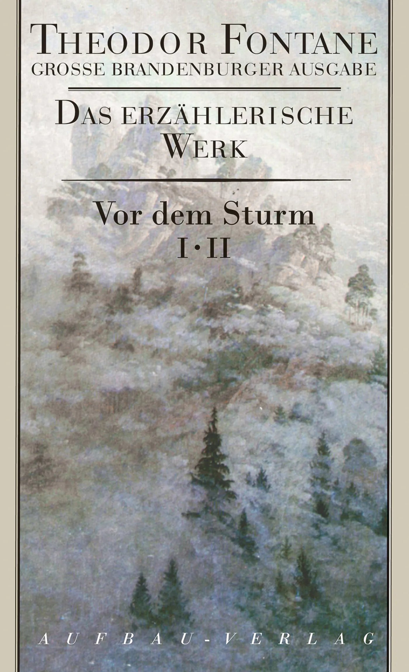 Buchcover von 'Vor dem Sturm 2 Bd.' - Gebundene Ausgabe von Theodor Fontane