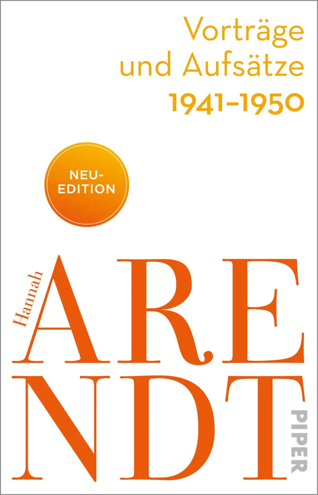 Buchcover von 'Vorträge und Aufsätze 1941–1950' - Taschenbuch von Hannah Arendt