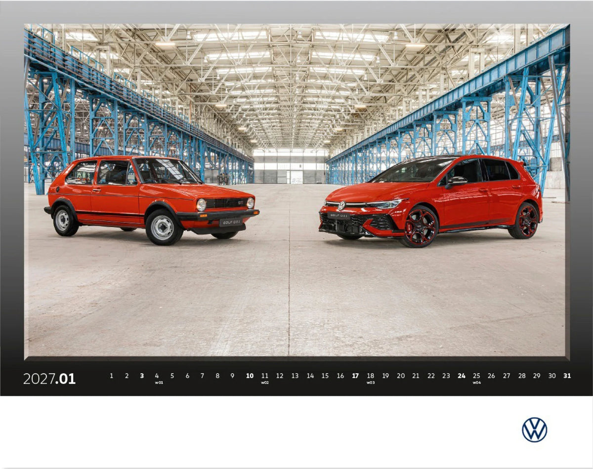 VW Golf GTI Calendar 2027 – Ansicht