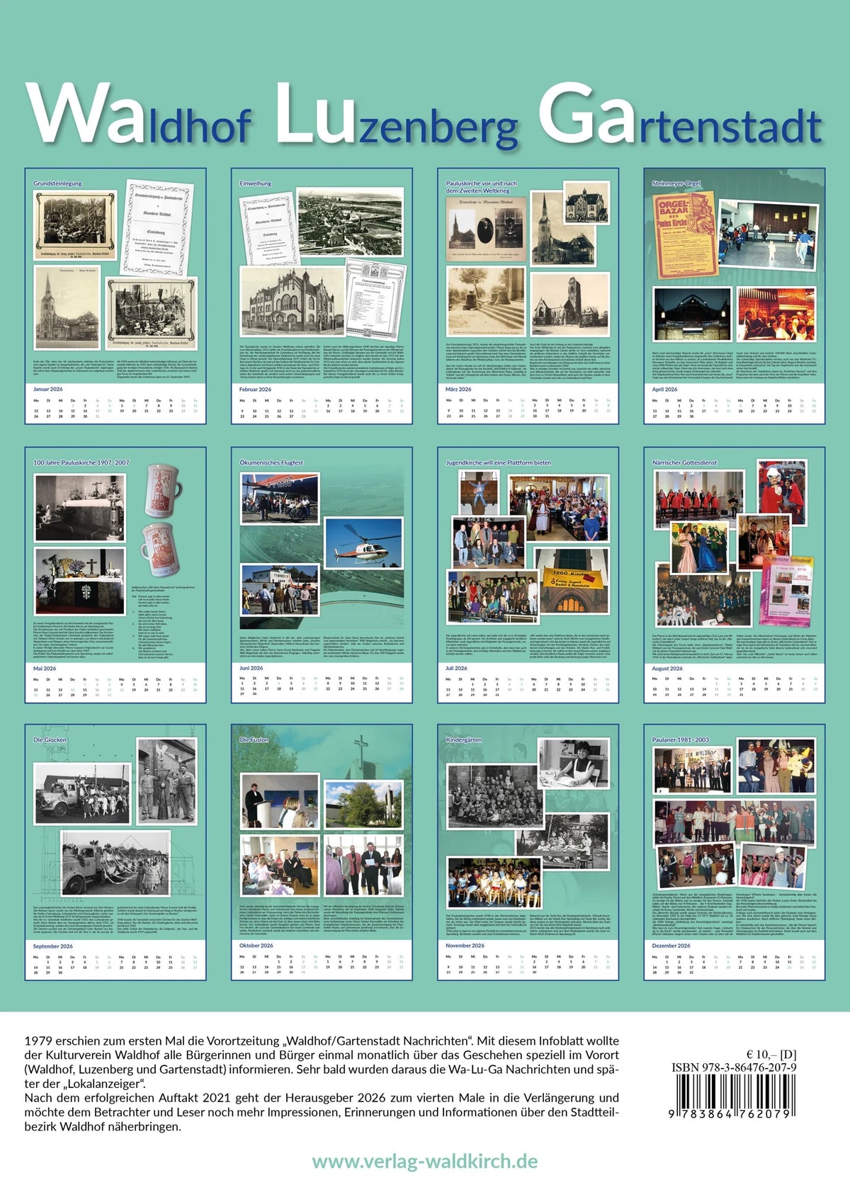 Wa Lu Ga Kalender 2026 – Ansicht