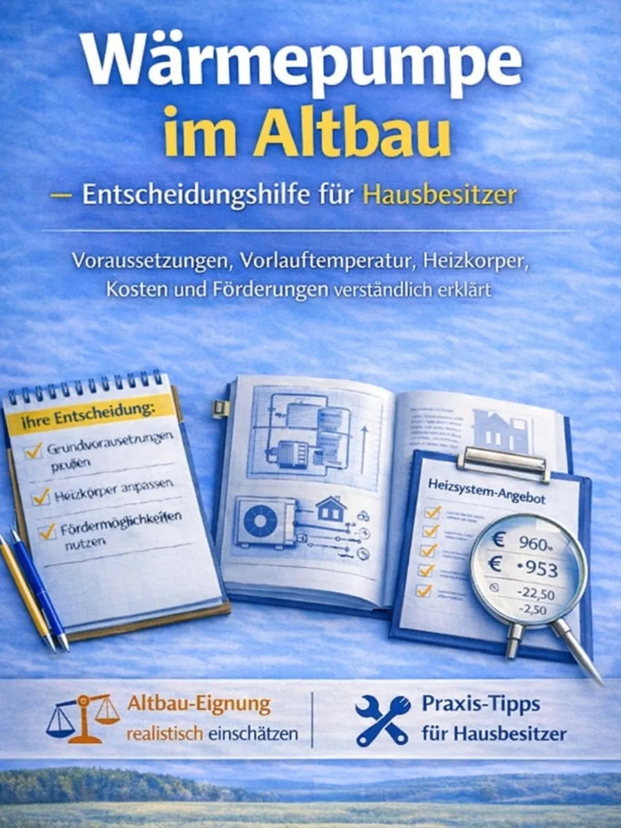 Cover: Wärmepumpe im Altbau (E-Book) von Christian Schmidt