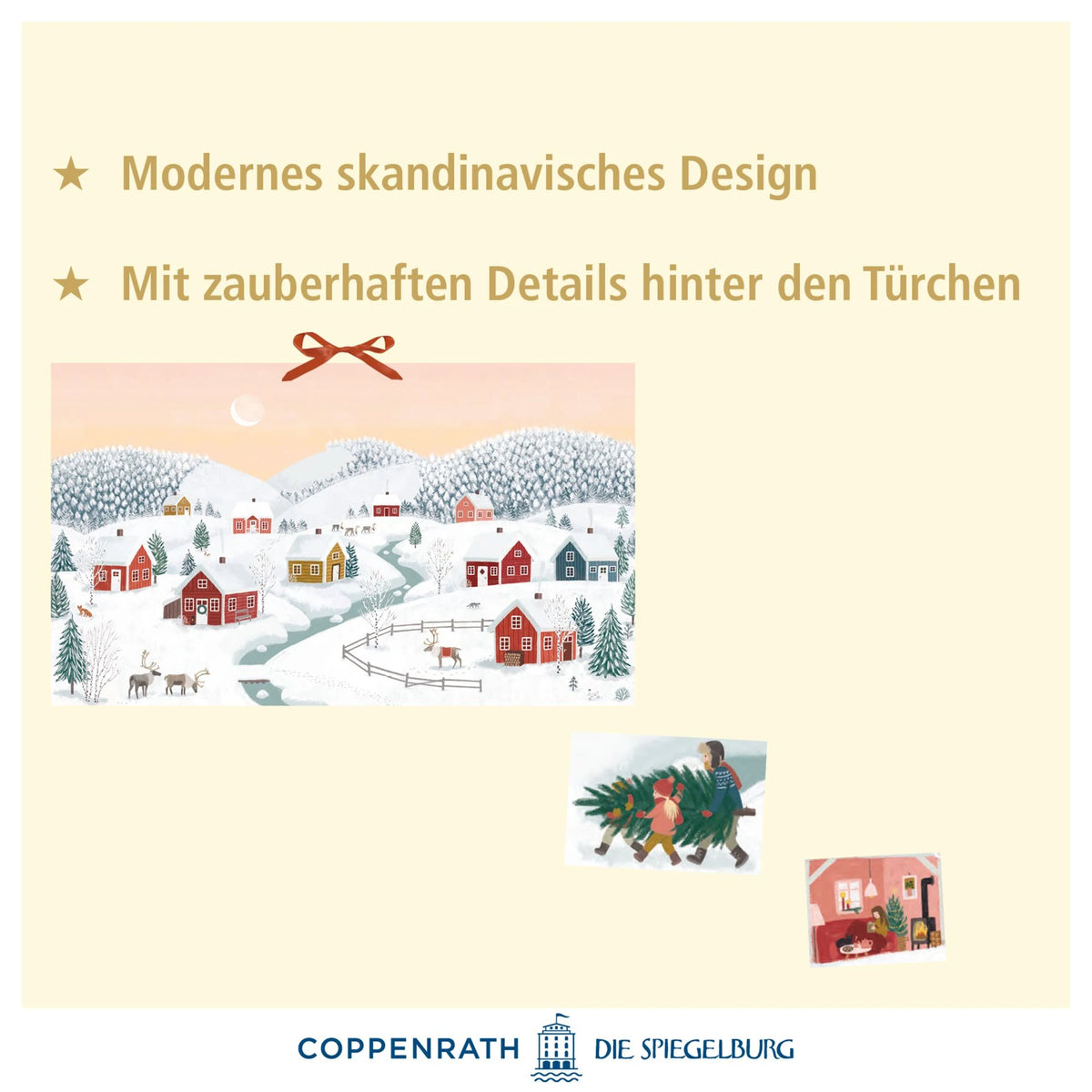 Wand-Adventskalender - Winterhäuser – Ansicht