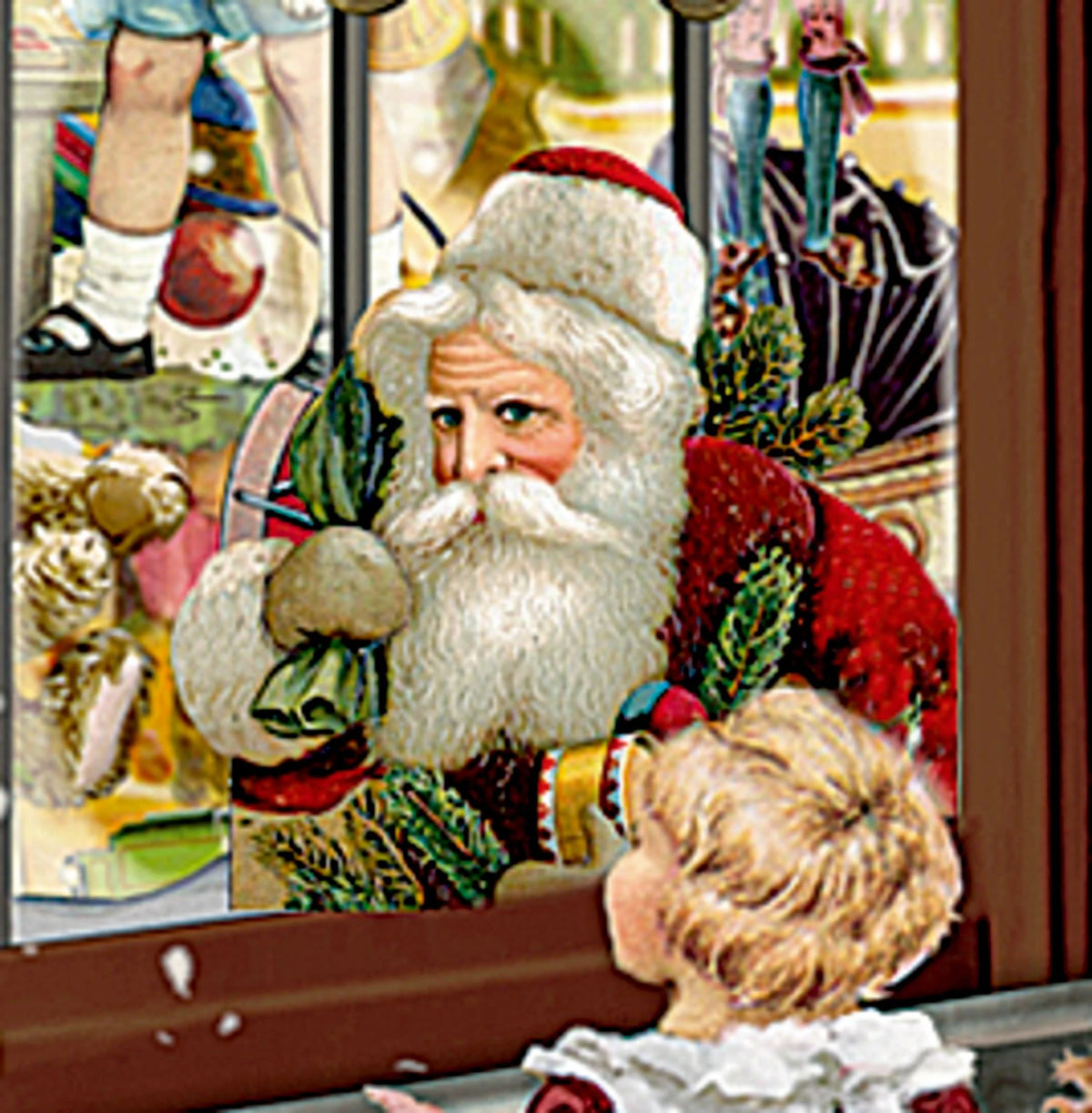 Wand-Adventskalender – Nostalgischer Lichterbogen – Ansicht