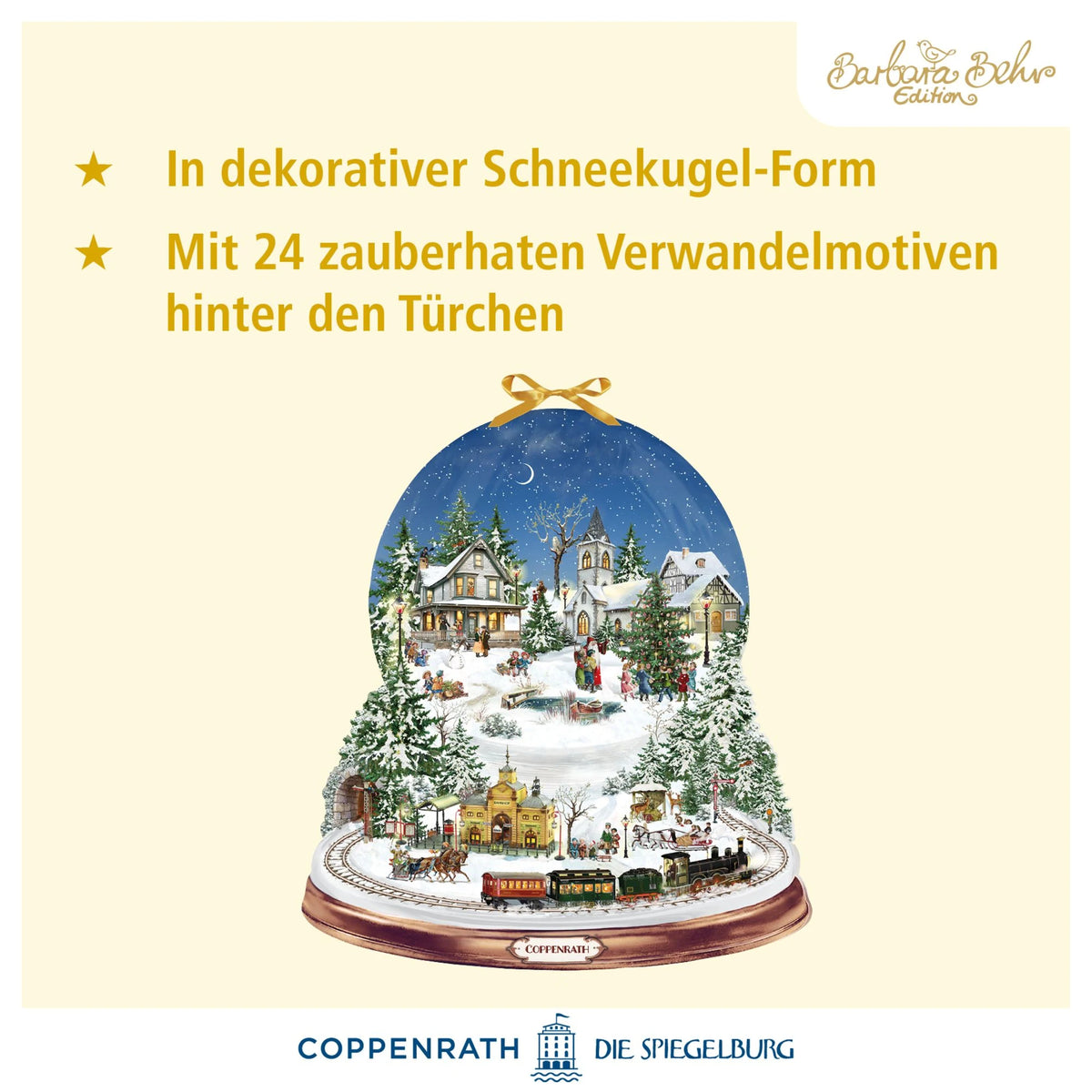 Wand-Adventskalender – Schneekugel Winterzauber – Ansicht