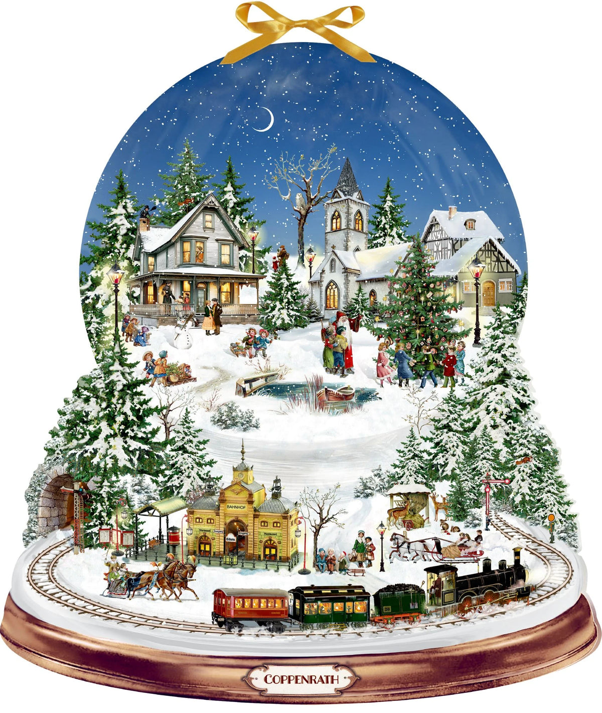 Adventskalender: Wand-Adventskalender – Schneekugel Winterzauber