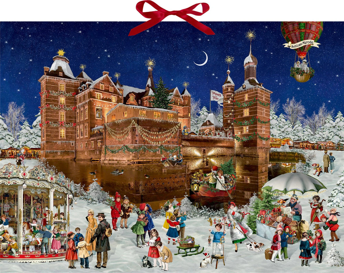 Adventskalender: Wand-Adventskalender – Weihnachtszauber auf dem Schloss