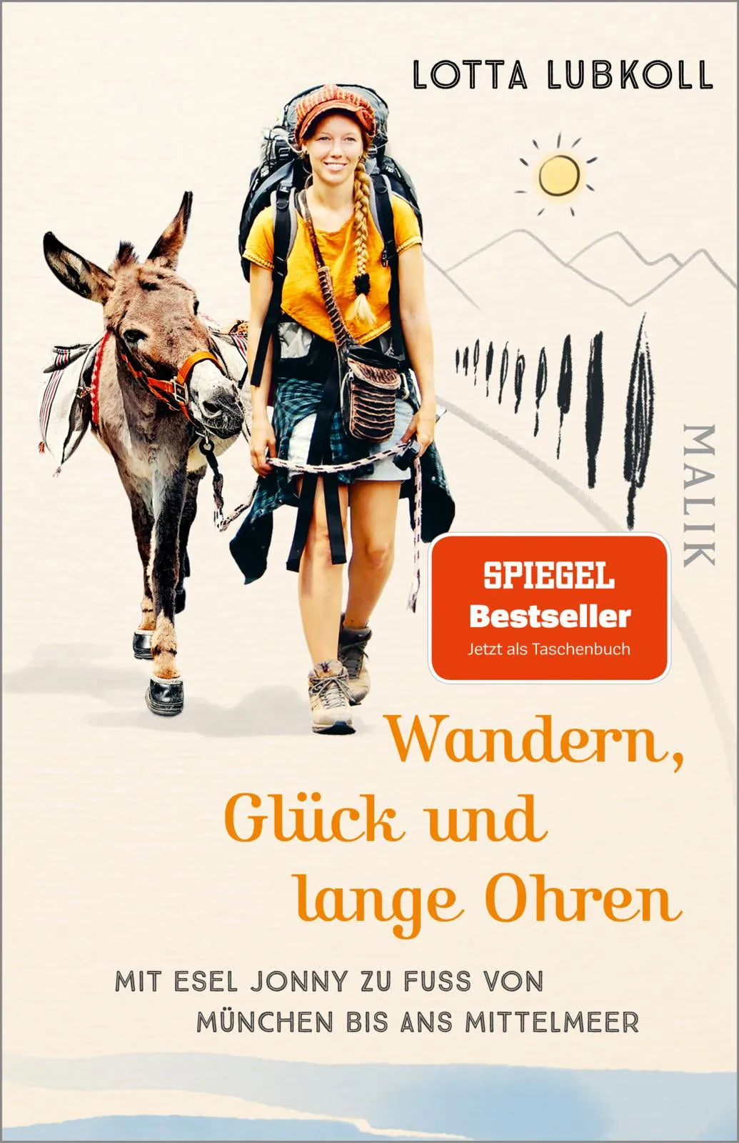 Buchcover von 'Wandern, Glück und lange Ohren' - Taschenbuch von Lotta Lubkoll