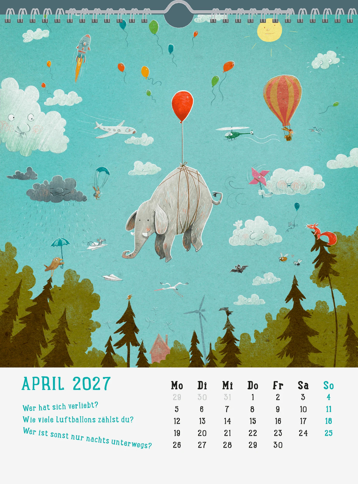 Wandkalender 2027: Mein Wimmel-Suchspaß Kinderkalender – Ansicht