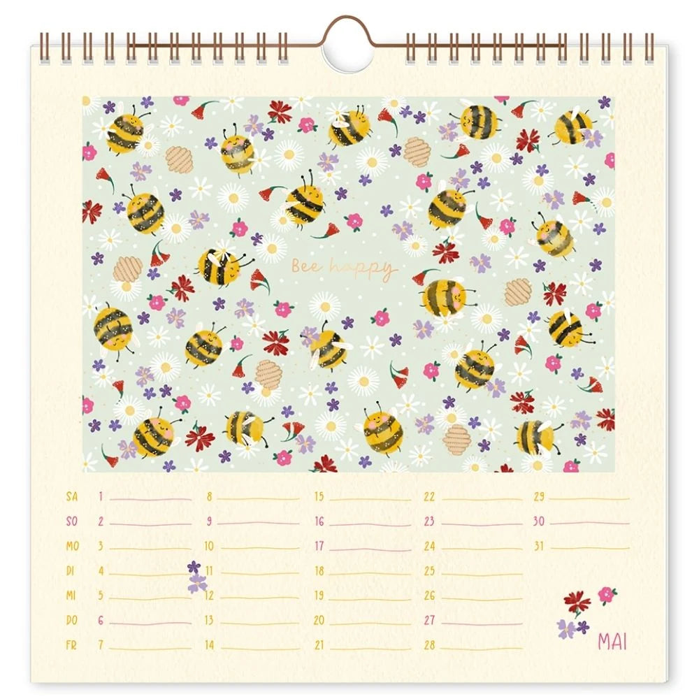 Wandkalender quadratisch 2027 Lieblingstage – Ansicht
