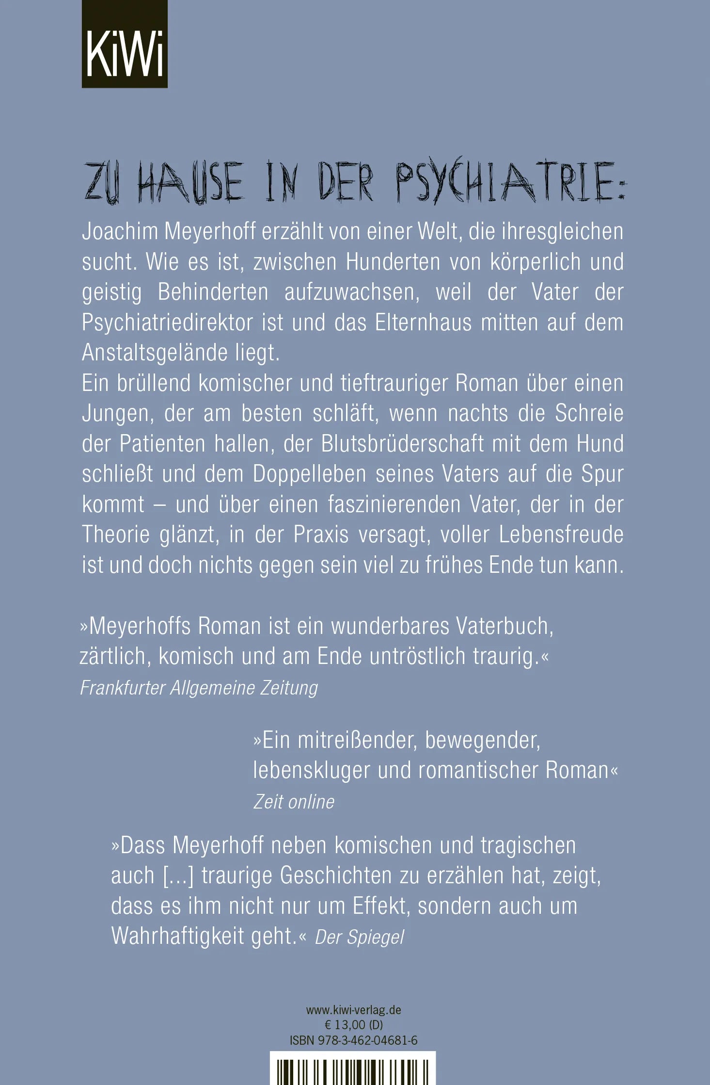 Buchrückseite von 'Wann wird es endlich wieder so, wie es nie war' mit Klappentext - Taschenbuch