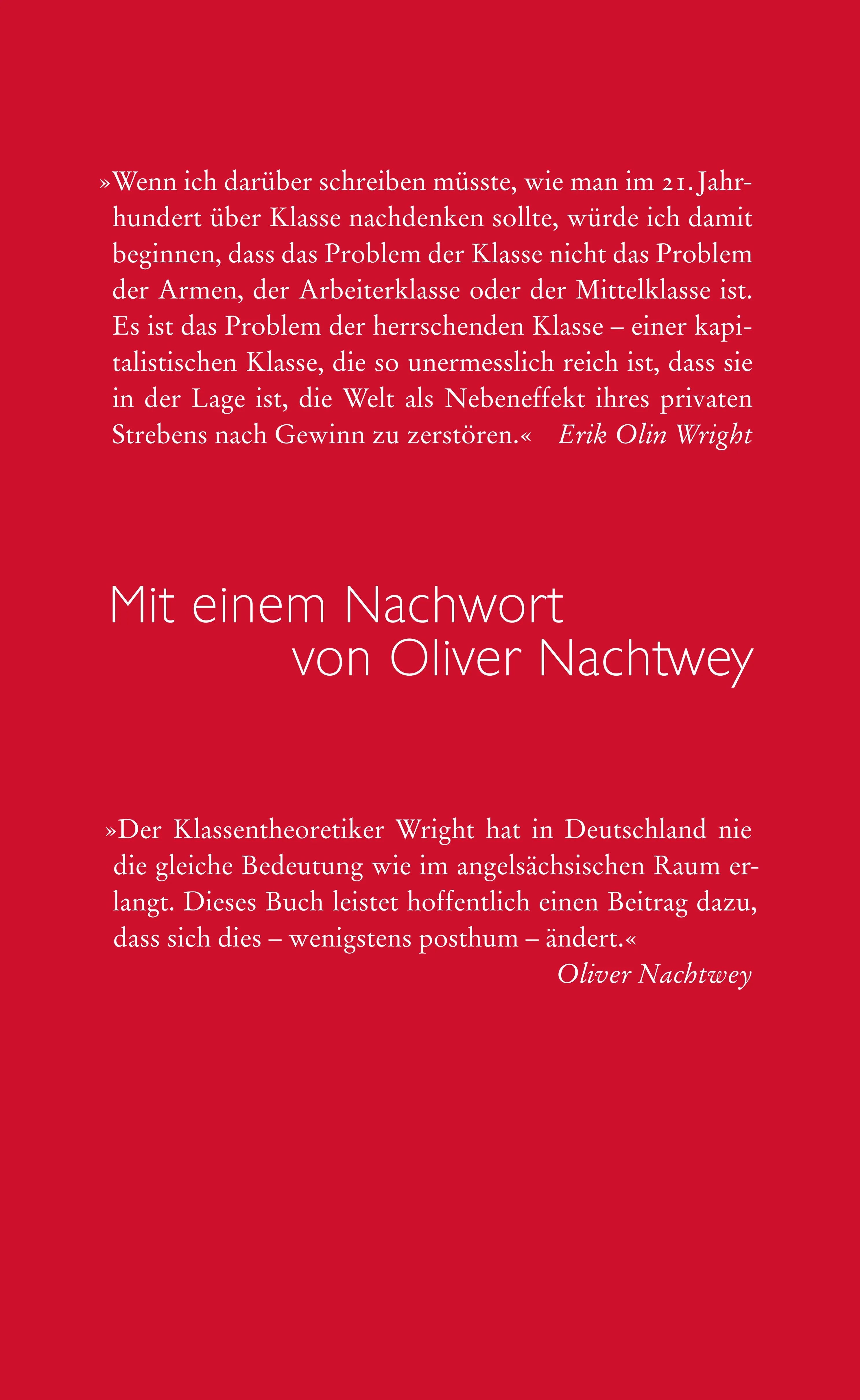 Buchrückseite von 'Warum Klasse zählt' mit Klappentext - Paperback