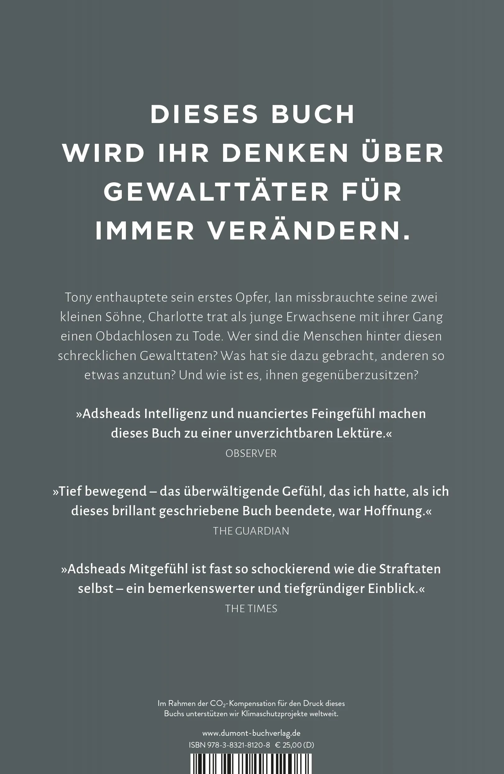 Buchrückseite von 'Warum Menschen Böses tun' mit Klappentext - Gebundene Ausgabe