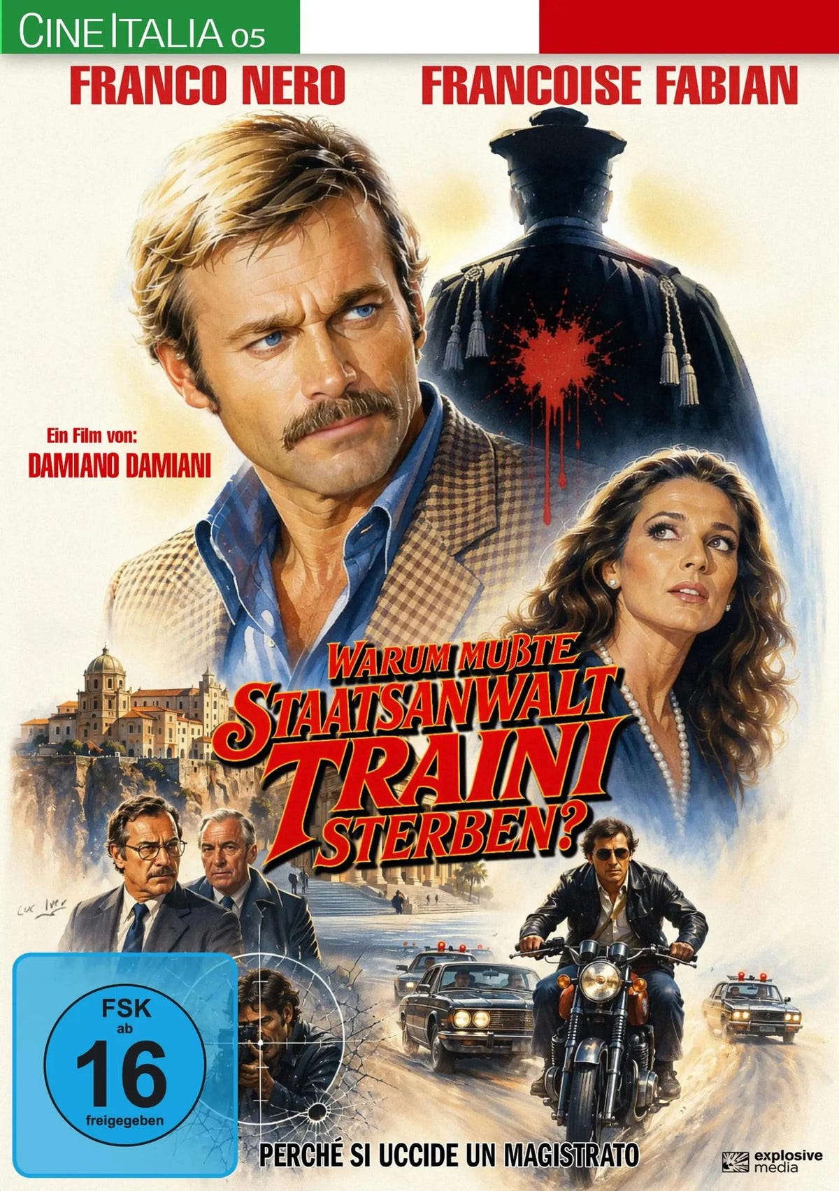 DVD-Cover: Warum mußte Staatsanwalt Traini sterben?. Regie: Damiano Damiani
