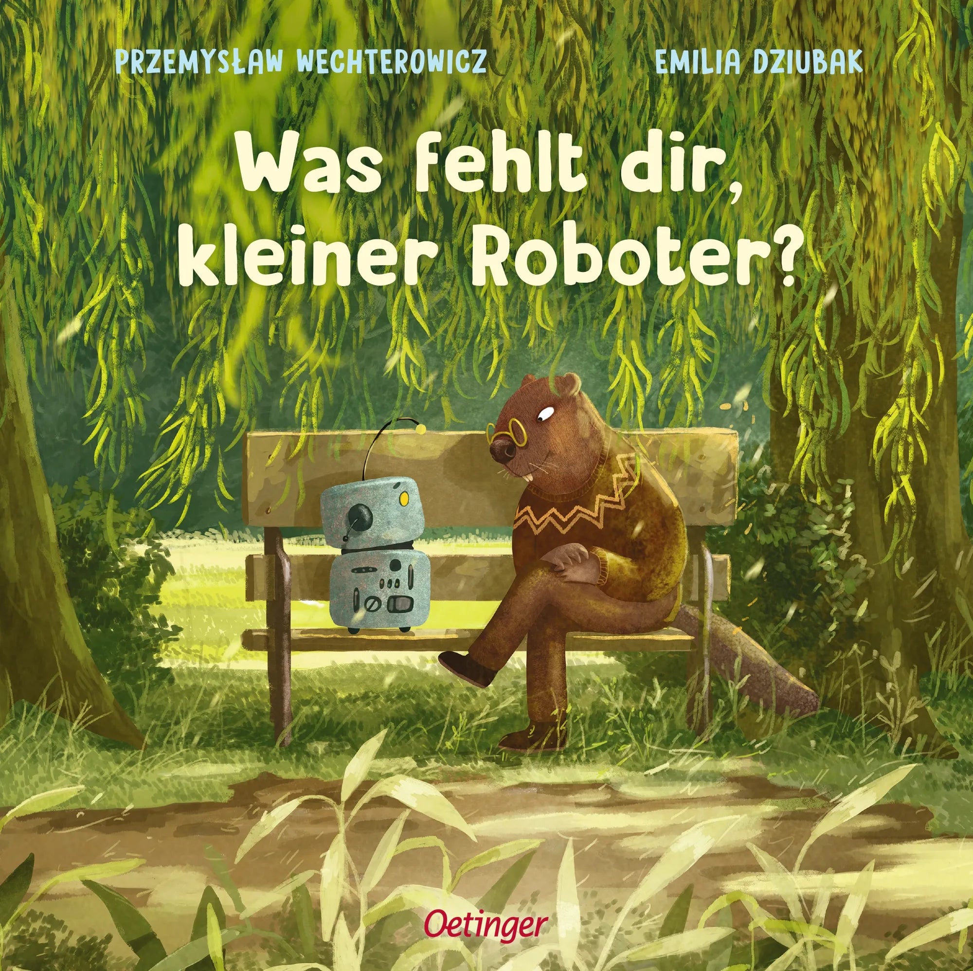 Buchcover von 'Was fehlt dir, kleiner Roboter?' - Gebundene Ausgabe von Przemysław Wechterowicz