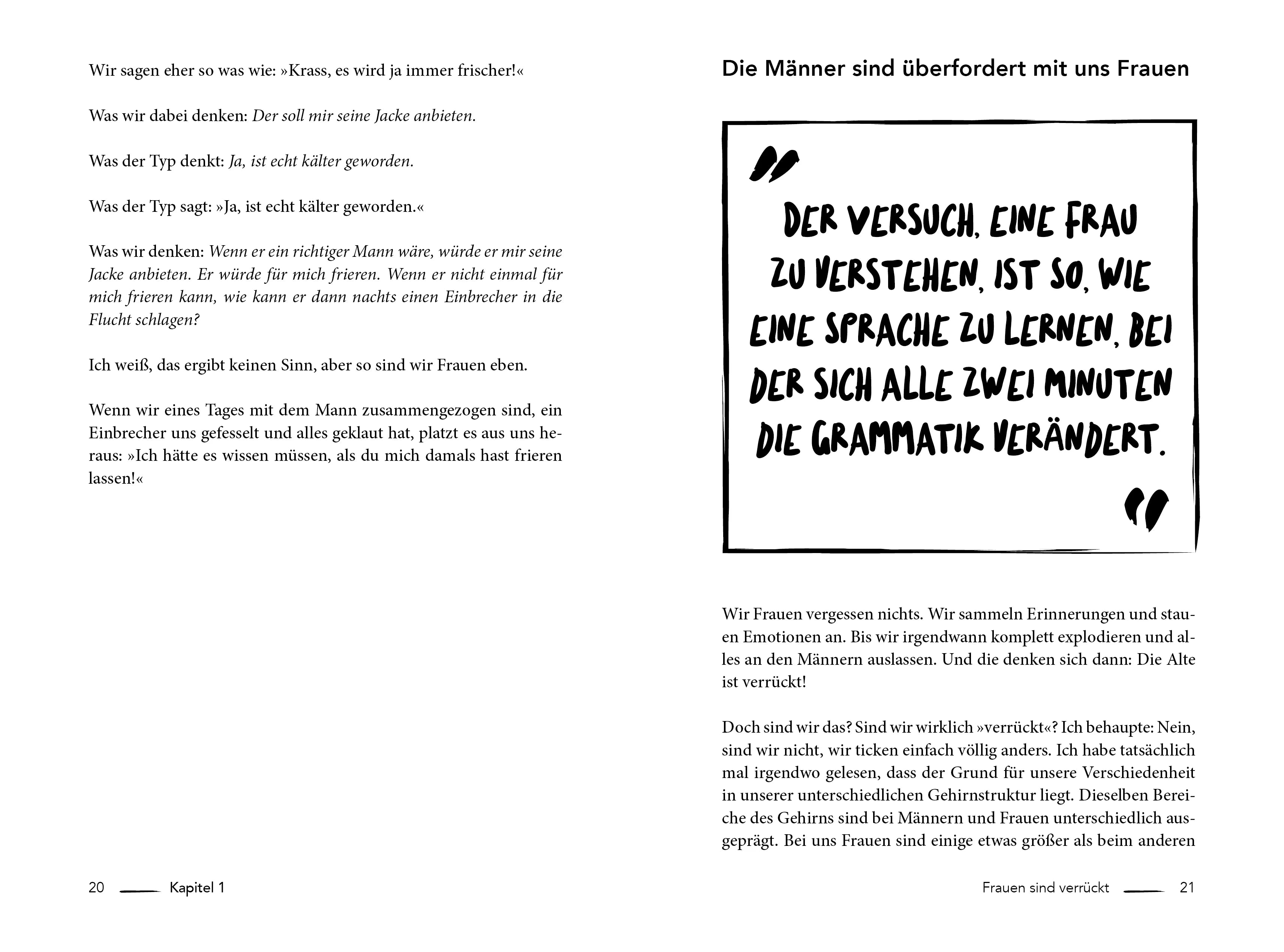 Innenansicht von 'Was Frauen denken, aber nicht sagen' - Taschenbuch