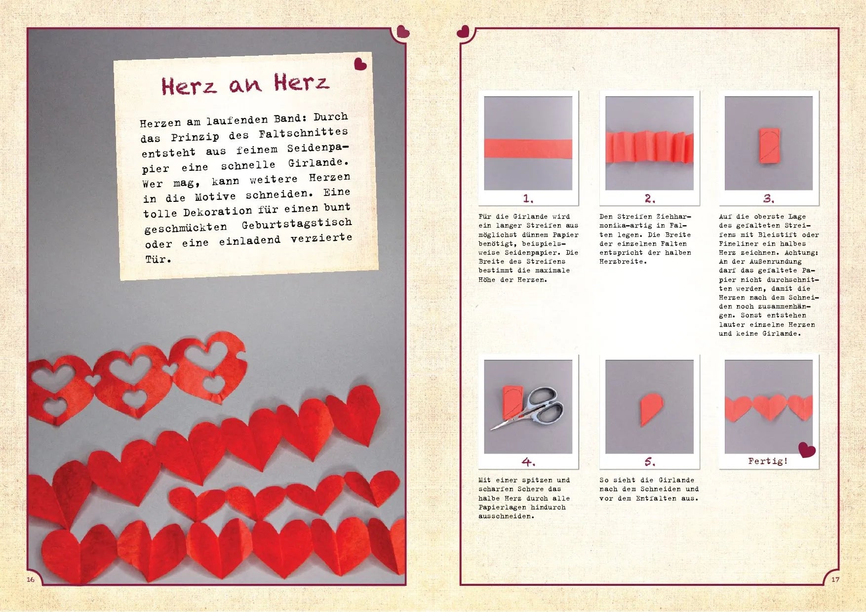 Innenansicht von 'Was ich an dir liebe – 25 kreative DIY-Projekte aus Papier' - Taschenbuch