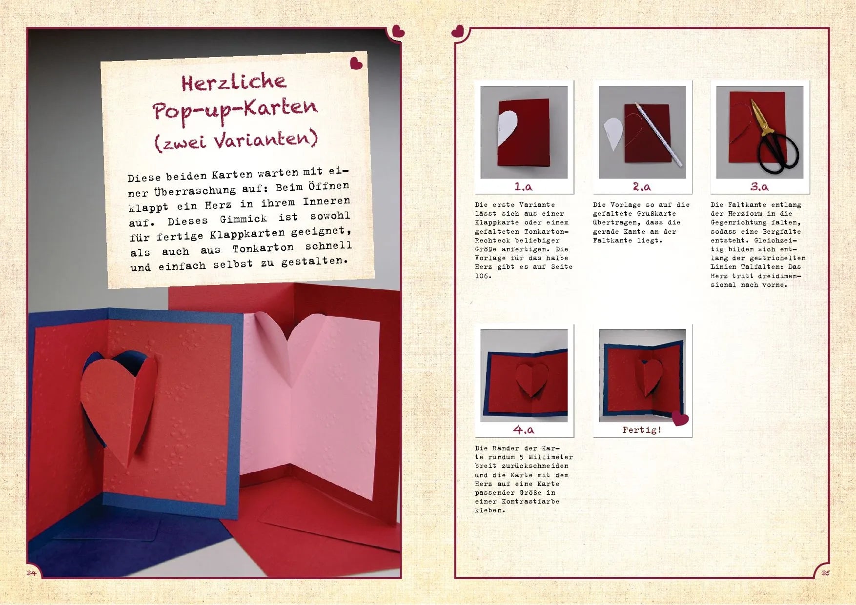 Innenansicht von 'Was ich an dir liebe – 25 kreative DIY-Projekte aus Papier' - Taschenbuch