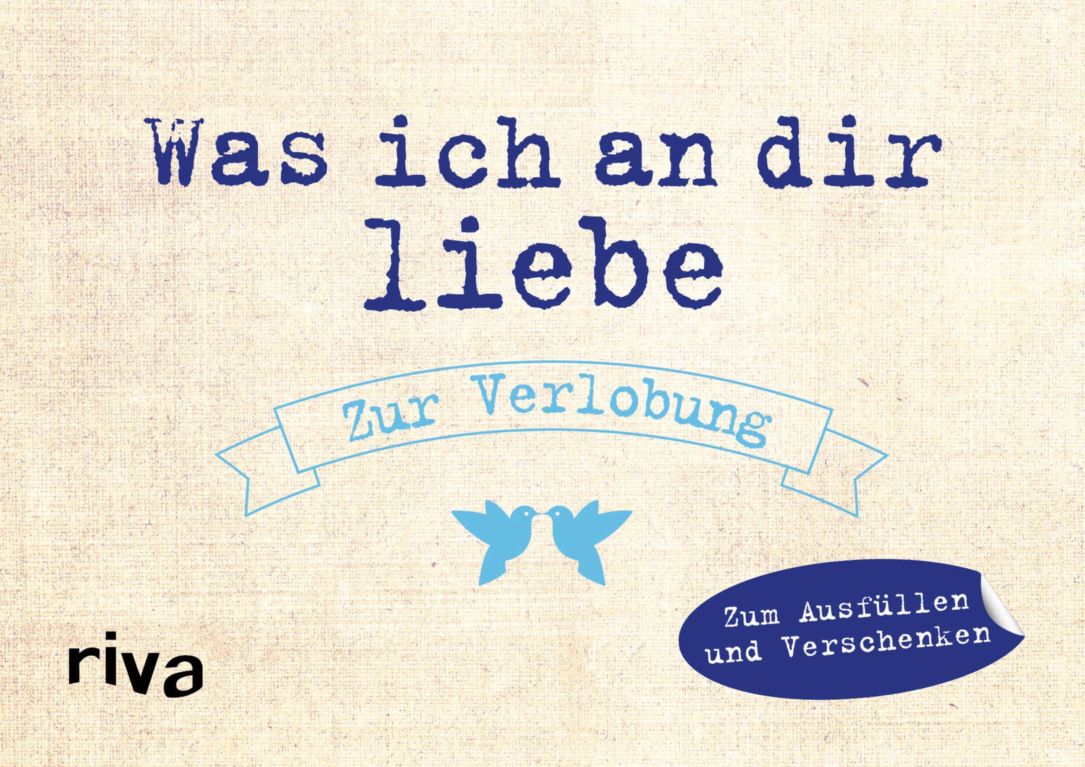 Buchcover von 'Was ich an dir liebe – Zur Verlobung' - Gebundene Ausgabe von Alexandra Reinwarth