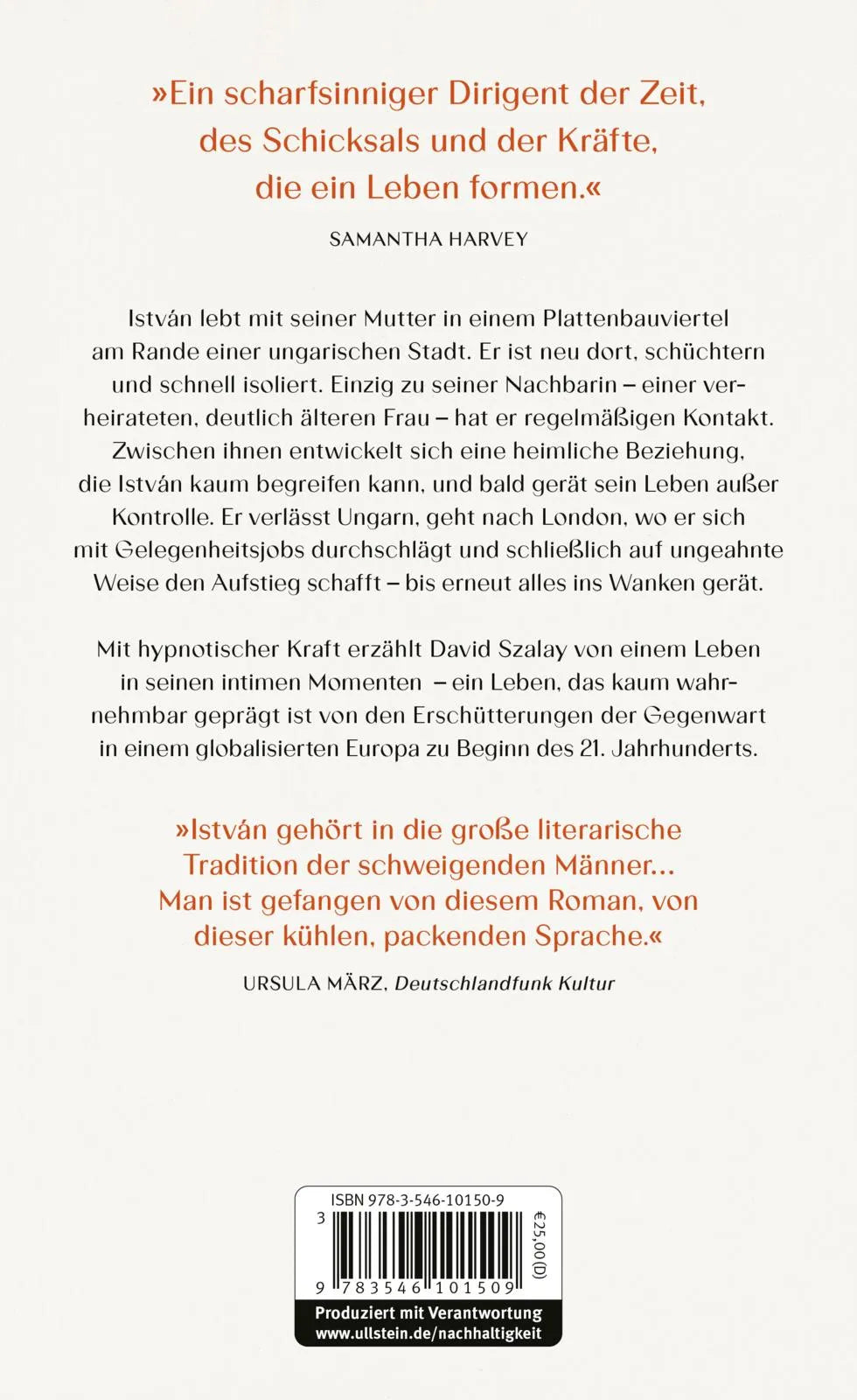 Buchrückseite von 'Was nicht gesagt werden kann' mit Klappentext - Gebundene Ausgabe