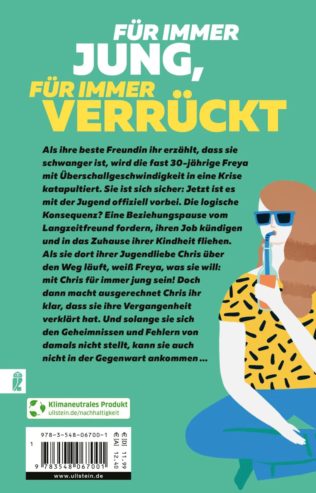 Buchrückseite von 'Was nicht war, kann ja noch werden' mit Klappentext - Taschenbuch