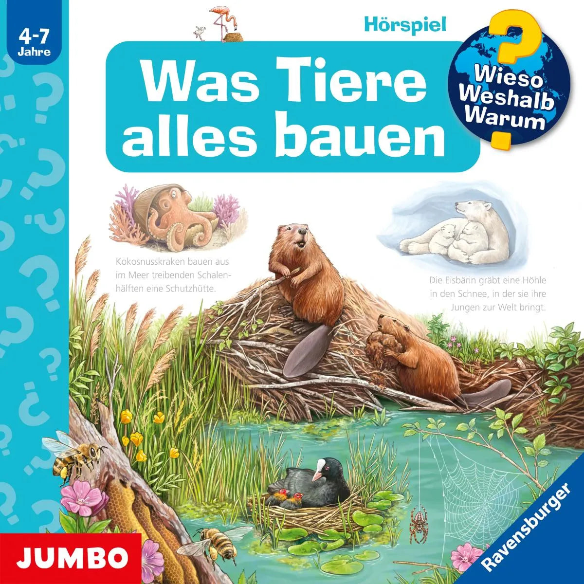 Cover: Was Tiere alles bauen (Hörbuch Download) von Susanne Gernhäuser