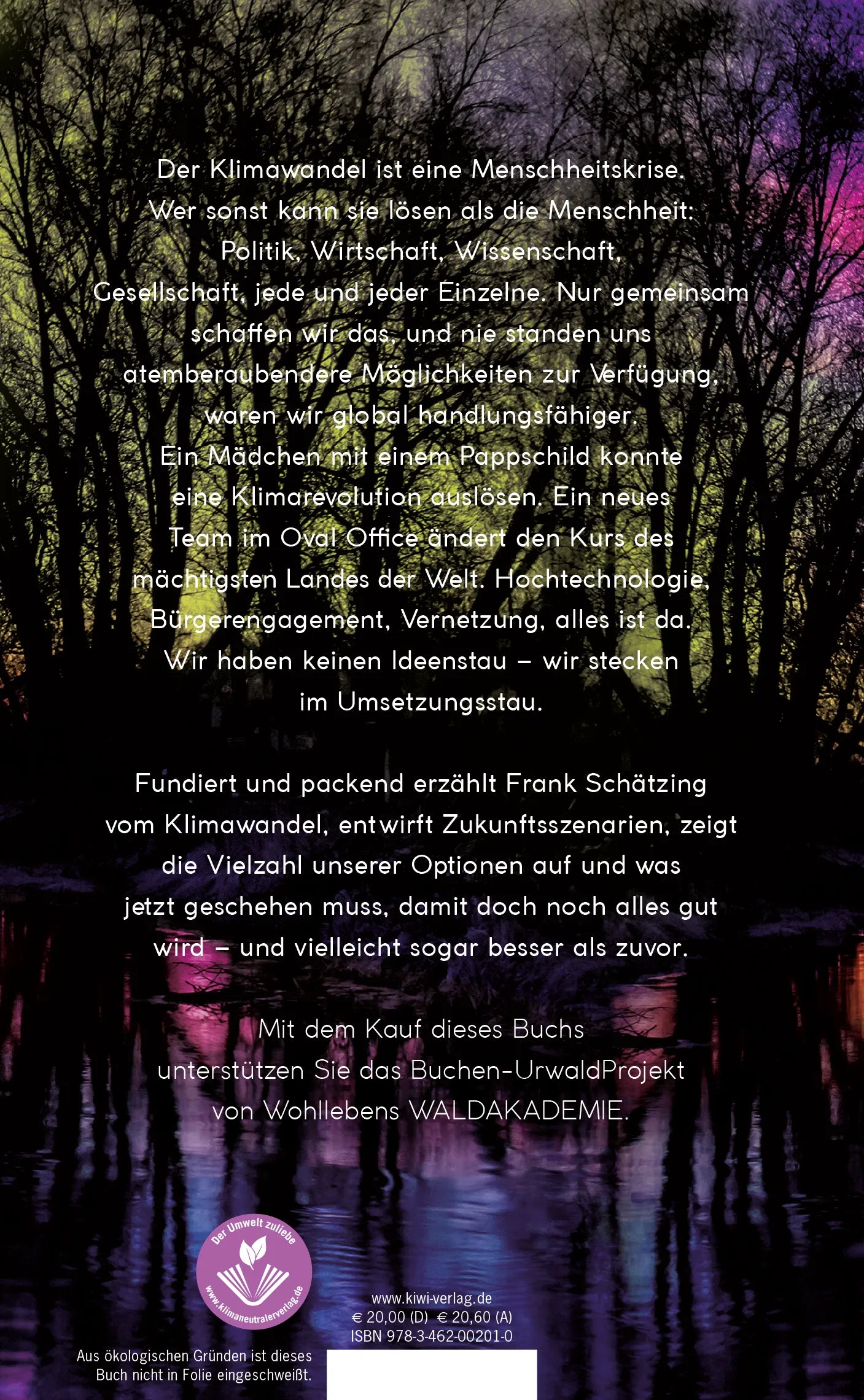 Buchrückseite von 'Was, wenn wir einfach die Welt retten?' mit Klappentext - Gebundene Ausgabe