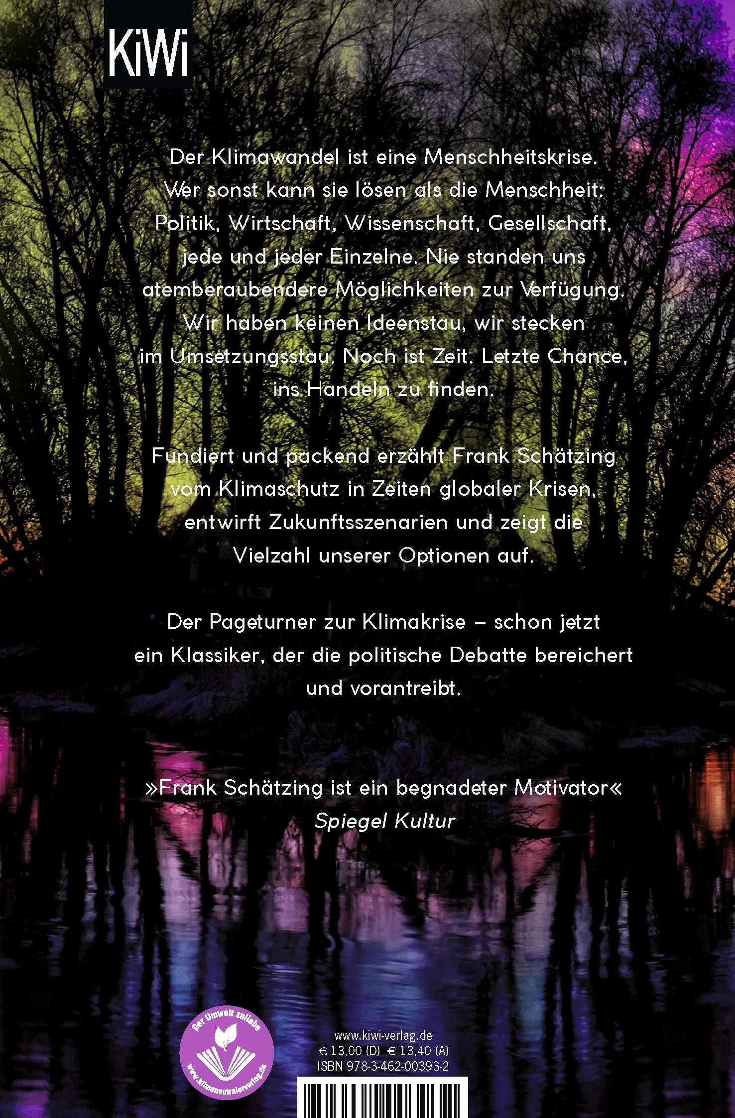 Buchrückseite von 'Was, wenn wir einfach die Welt retten?' mit Klappentext - Taschenbuch