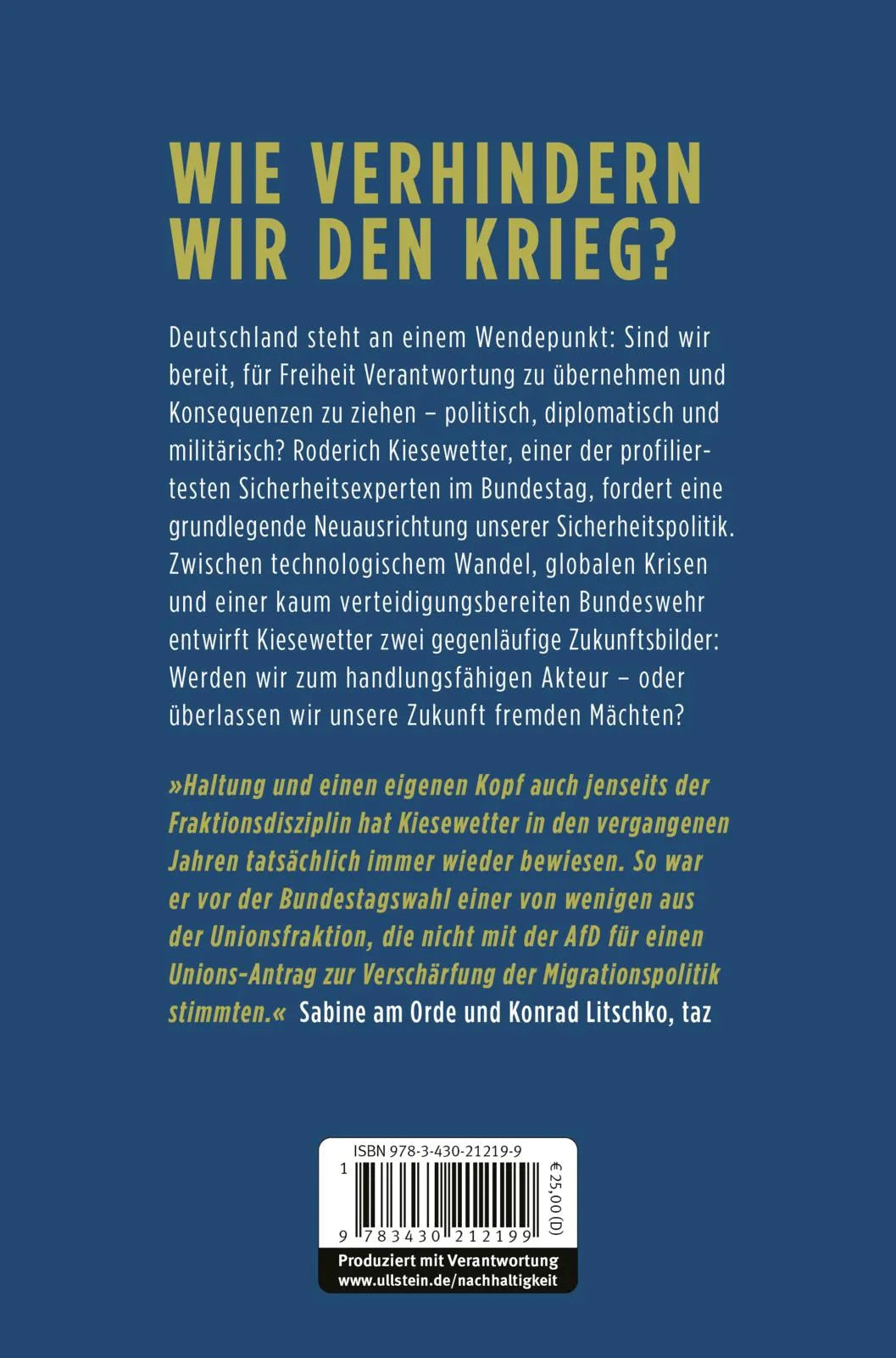 Rückseite: Was wollen wir? Was können wir? (Hardcover)