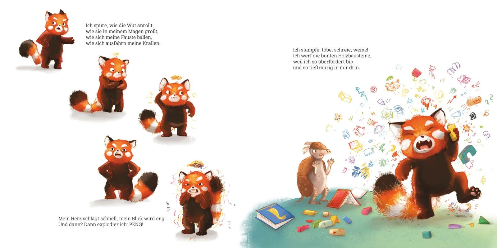 Detailansicht: Was wütest du so sehr, kleiner Pandabär? (Hardcover)