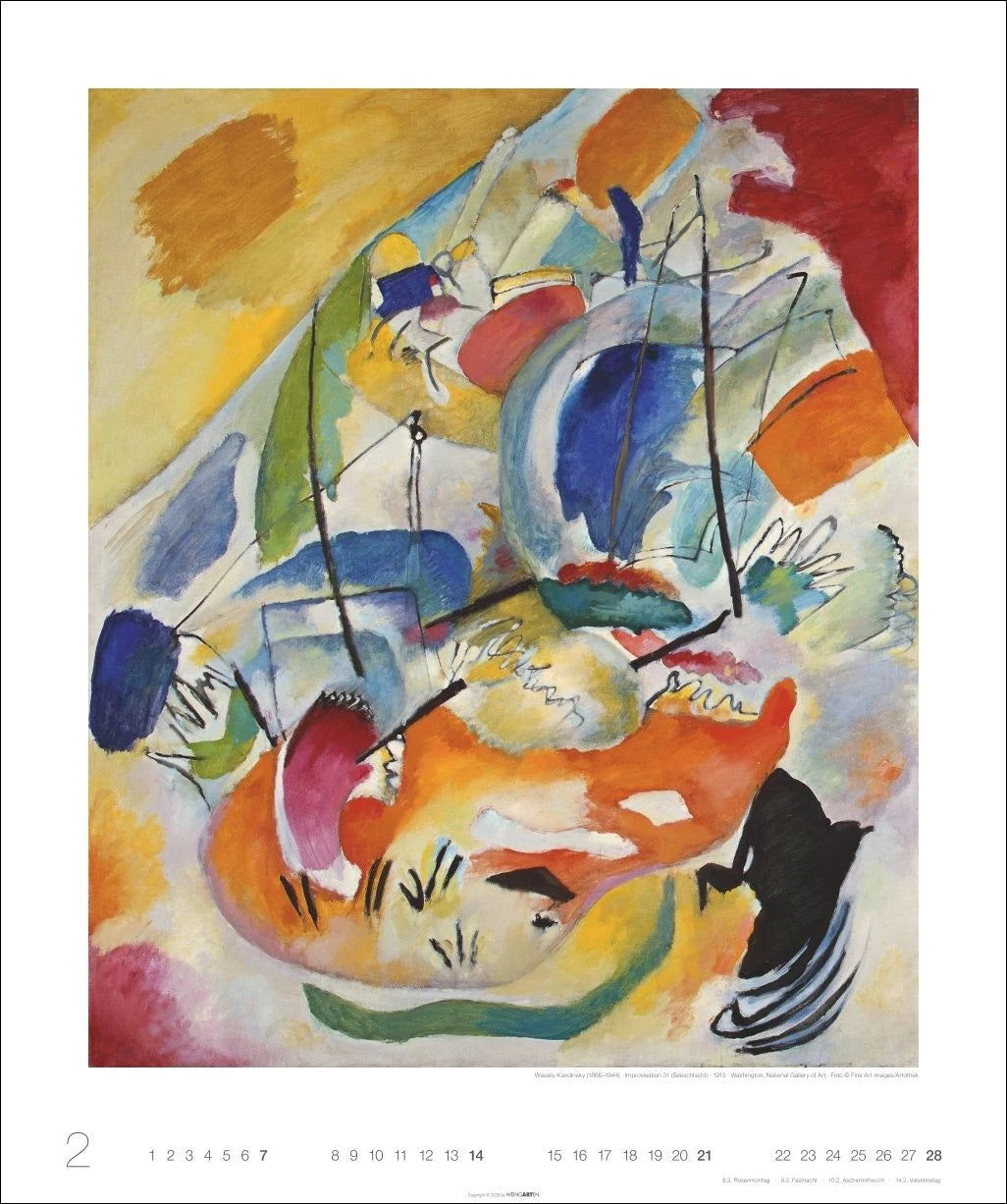 Wassily Kandinsky Edition Kalender 2027 – Ansicht