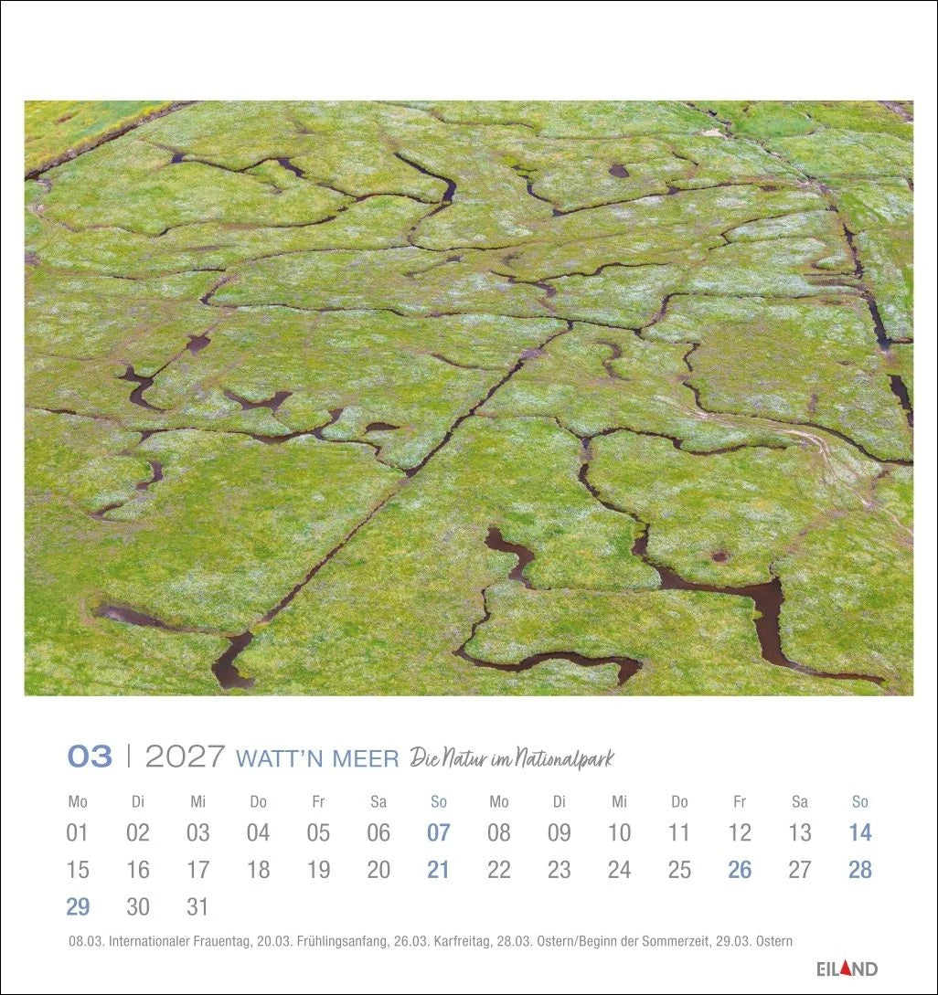 Watt'n Meer Postkartenkalender 2027 - Die Natur im Nationalpark – Ansicht