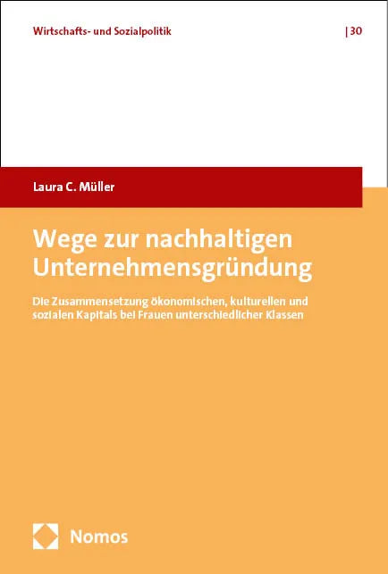 Cover: Wege zur nachhaltigen Unternehmensgründung (E-Book) von Laura C. Müller