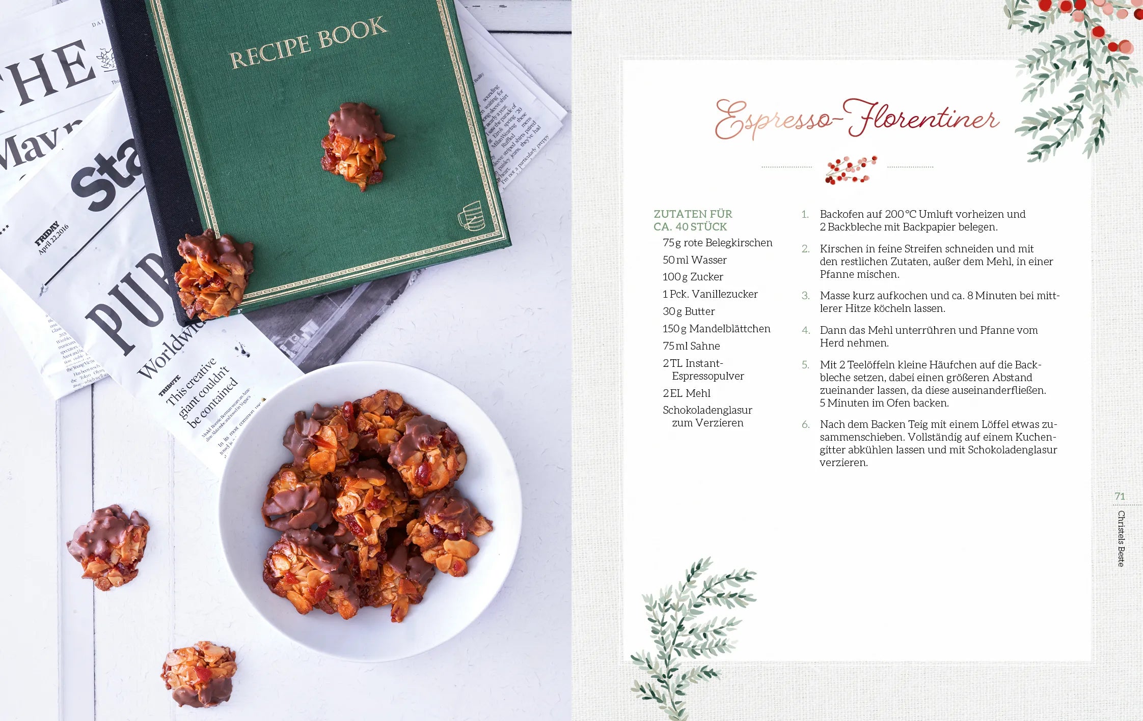 Innenansicht von 'Weihnachten: Das Backbuch' - Gebundene Ausgabe